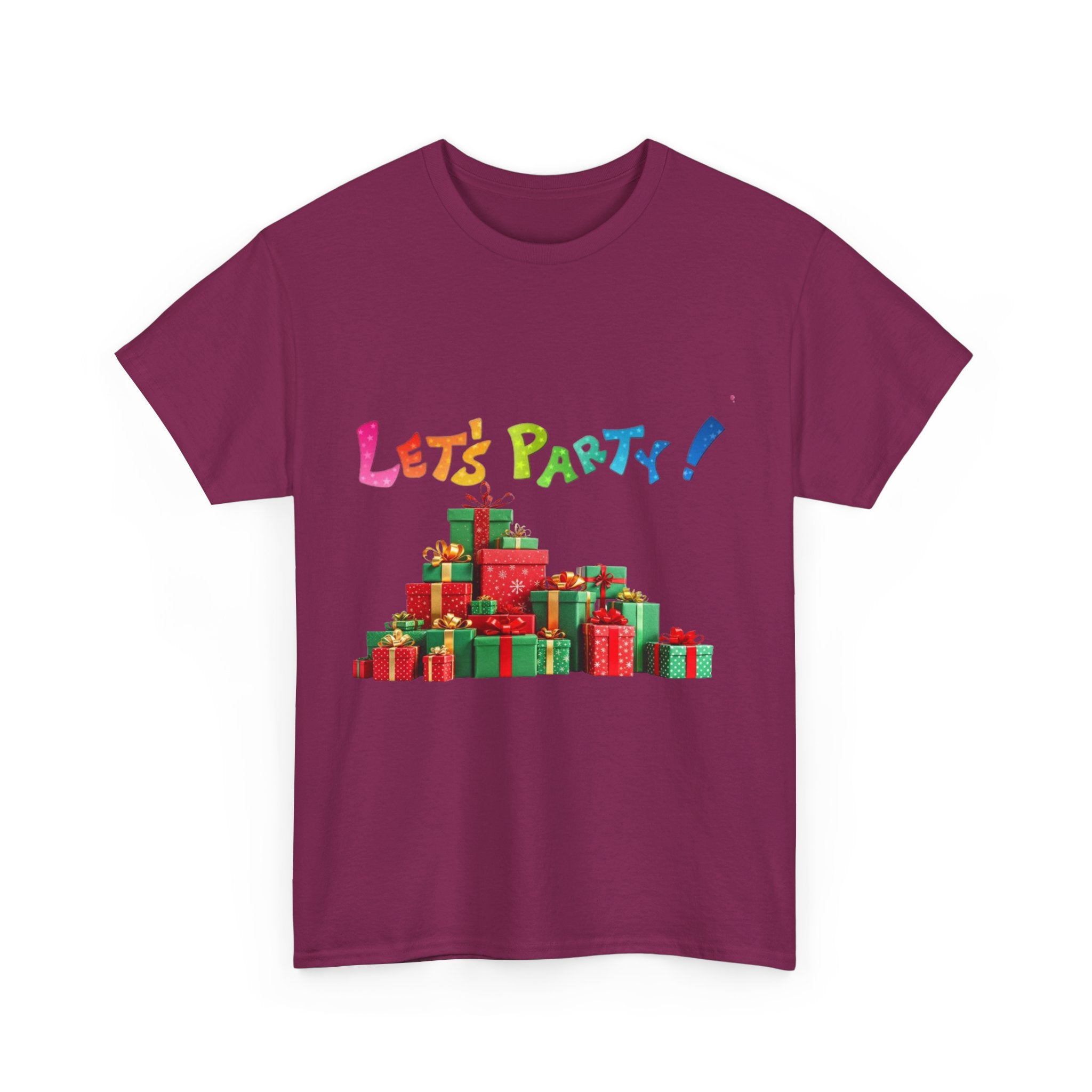 Let's Party! Christmas Presents Unisex Heavy Cotton T-Shirt