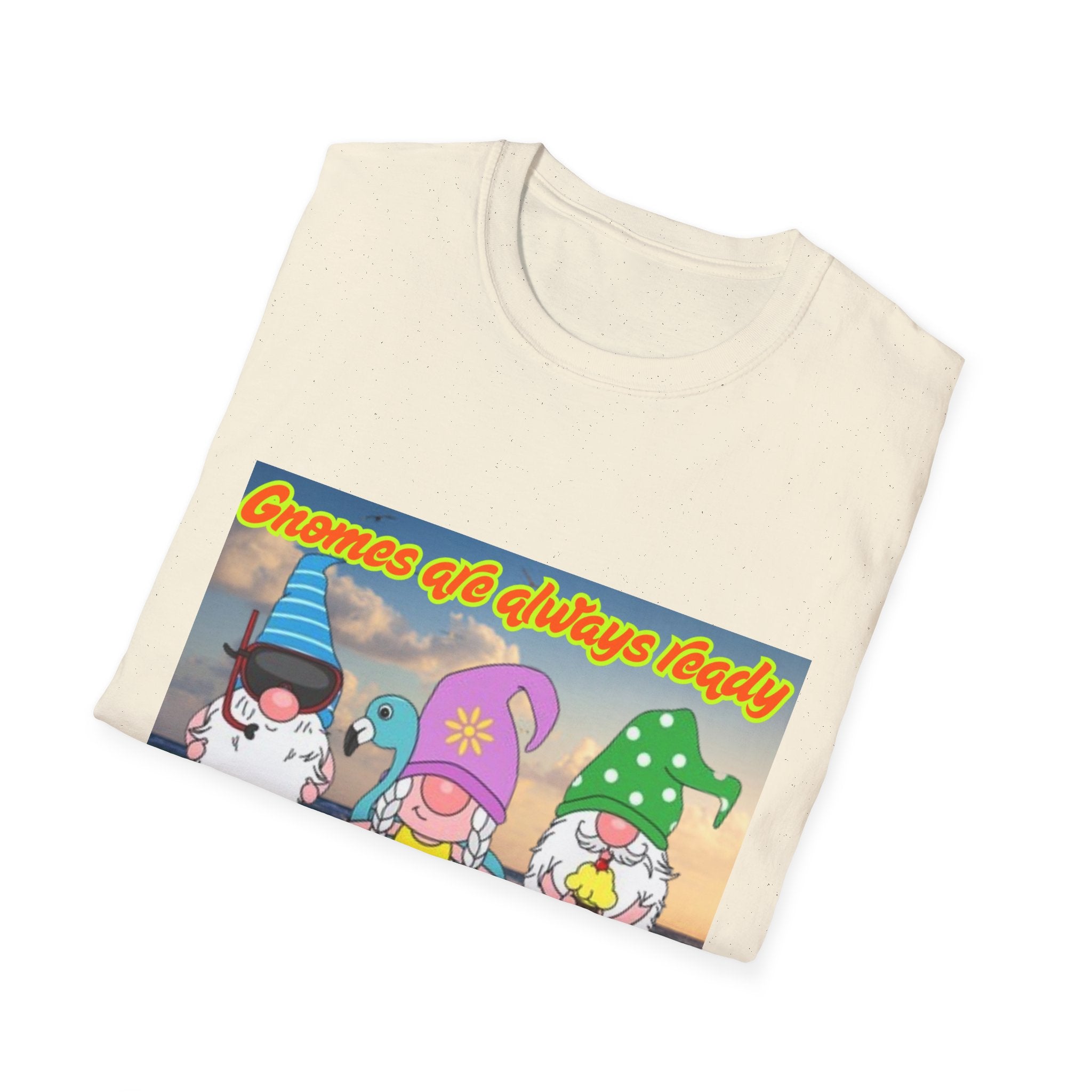 Gnomes Are Always Ready For Summer Fun! Unisex Softstyle T-Shirt