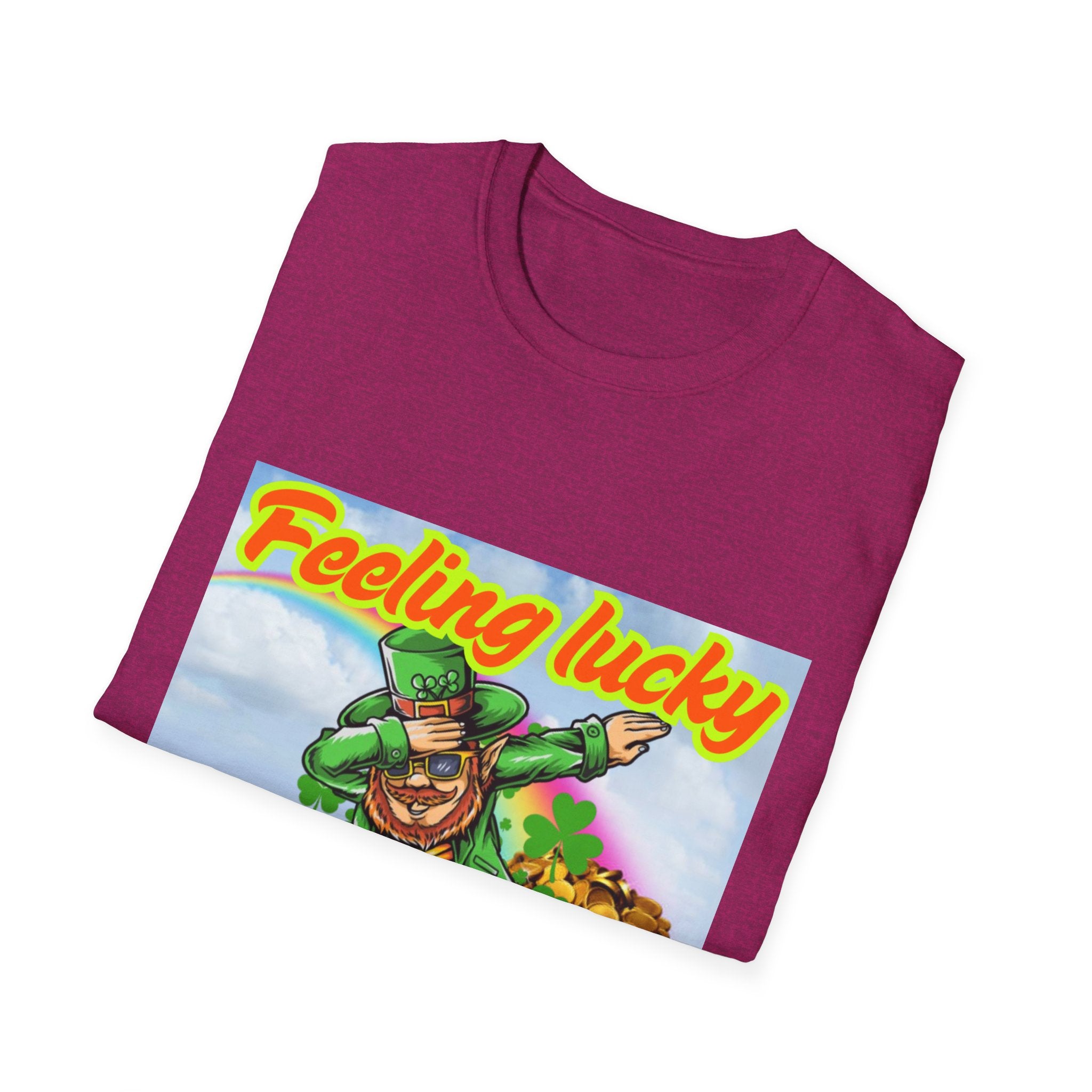 Feeling Lucky And Ready To Groove! Unisex Softstyle T-Shirt