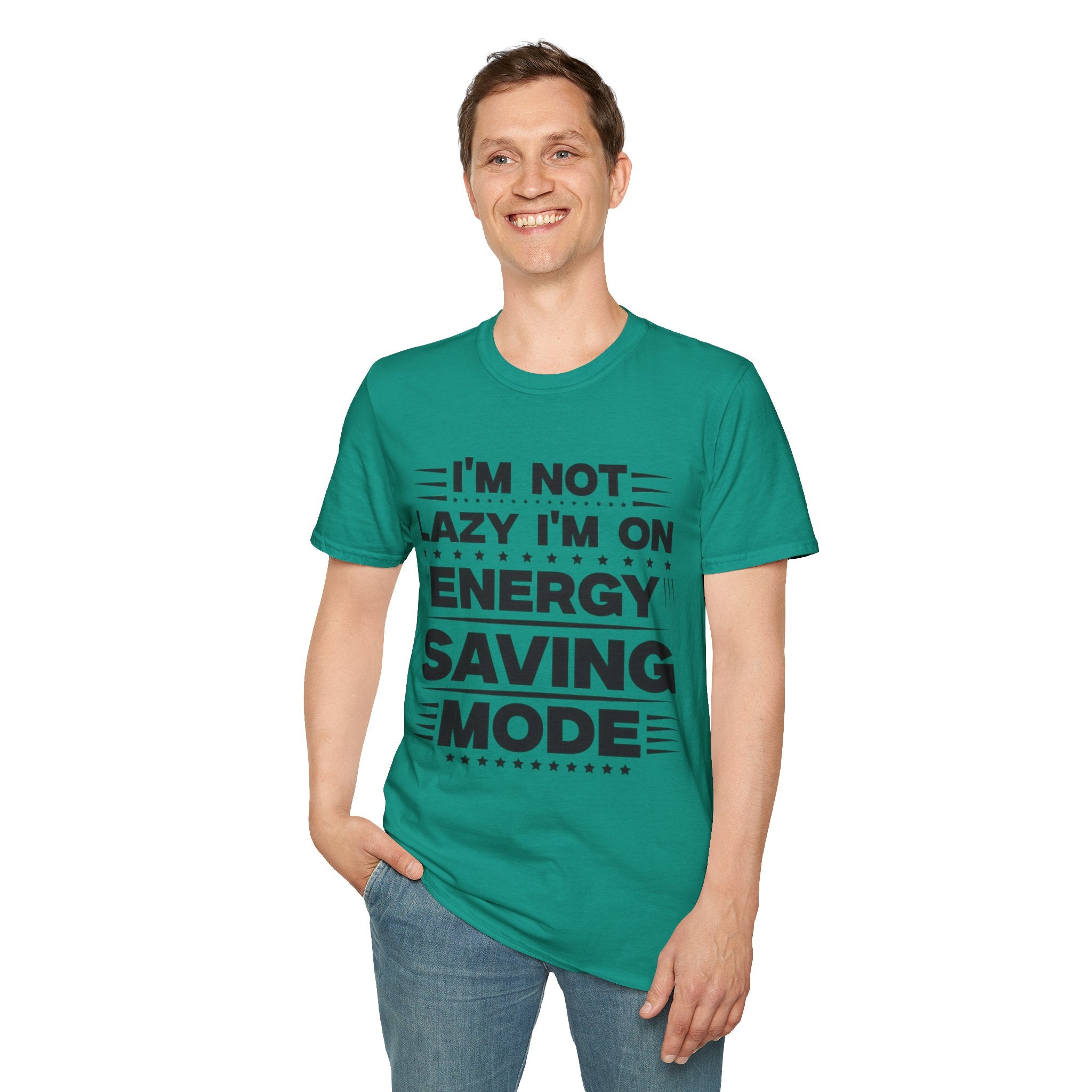 I'm Not Lazy I'm In Energy Saving Mode Unisex Softstyle T-Shirt