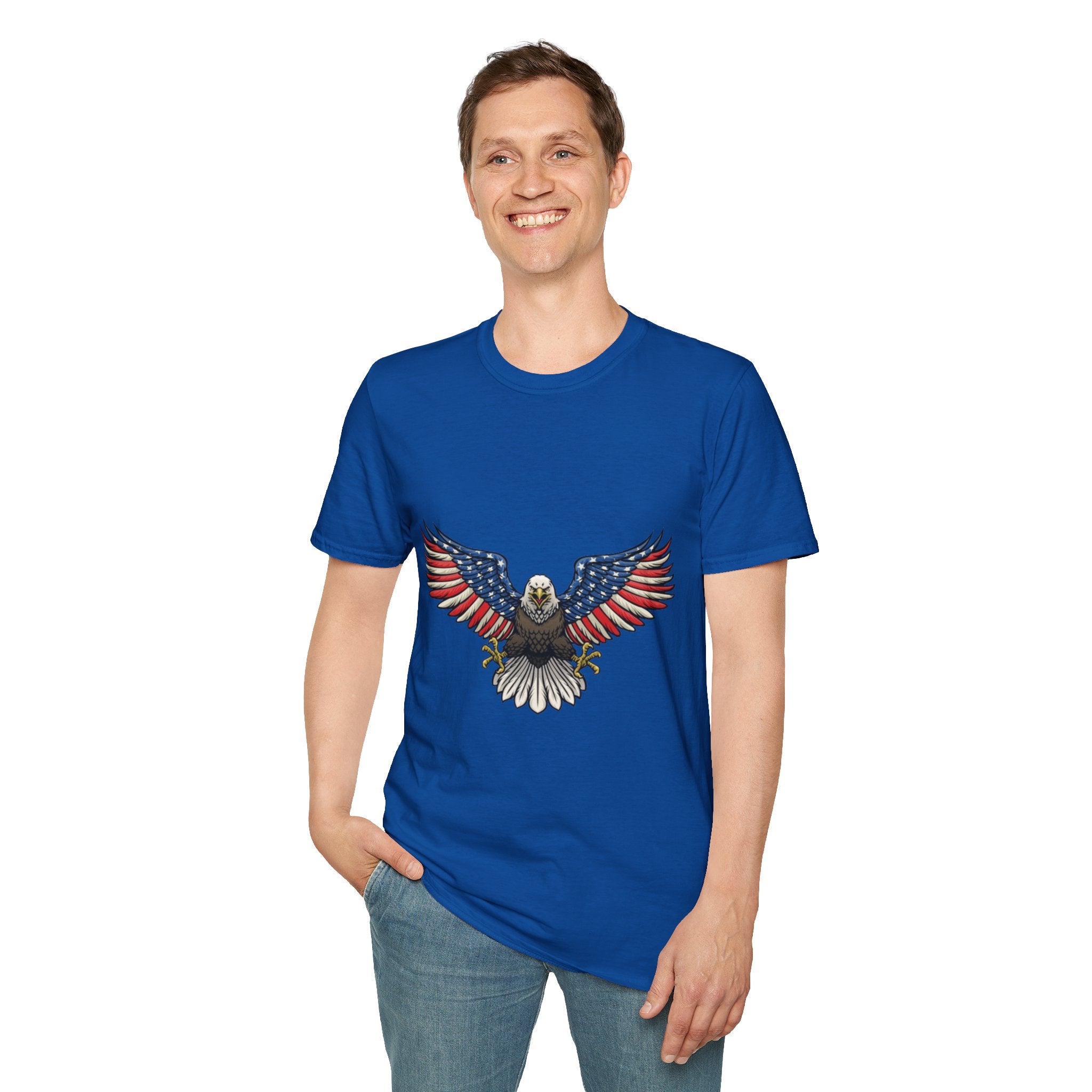 Patriotic Eagle Unisex Softstyle T-Shirt