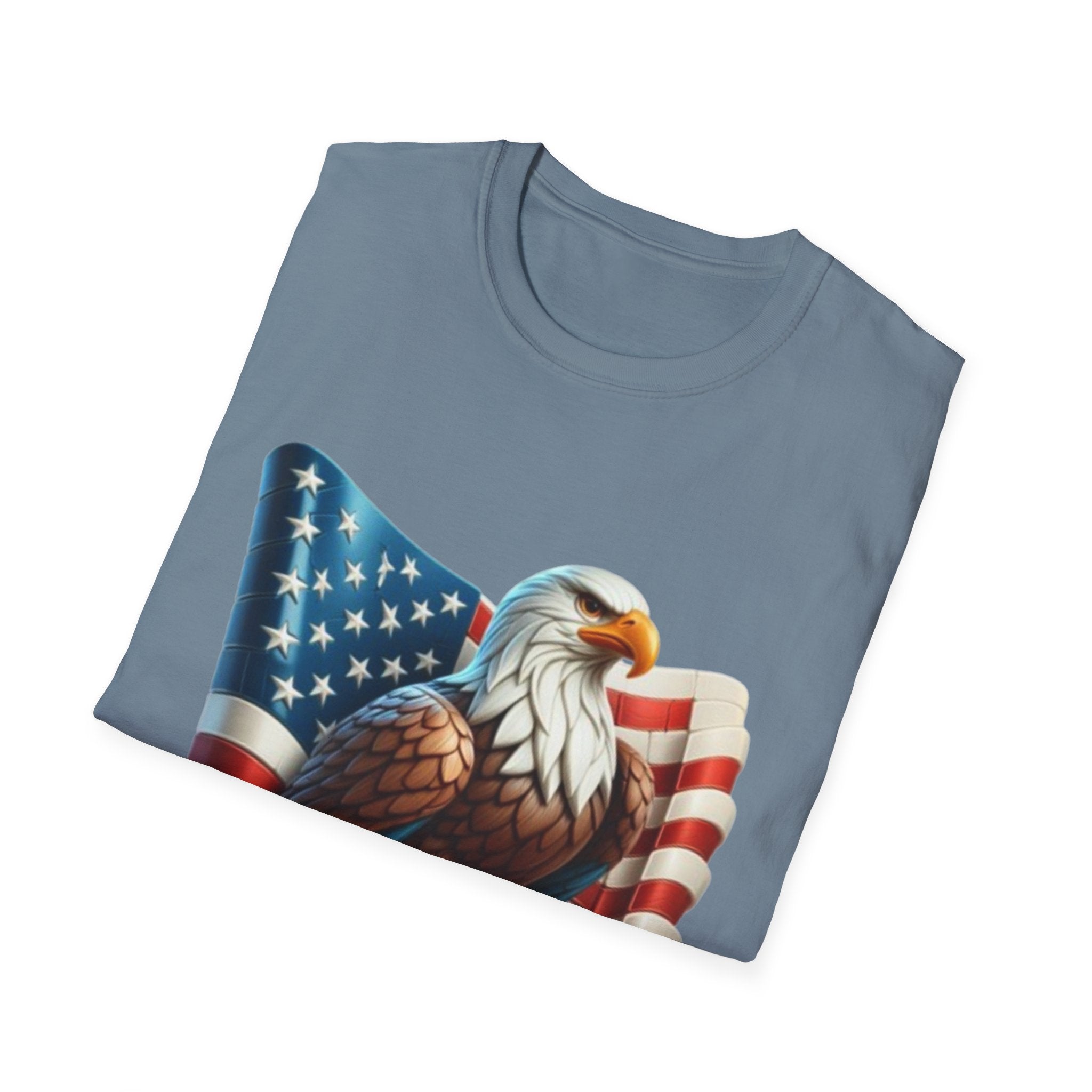 Patriotic Eagle Unisex Softstyle T-Shirt