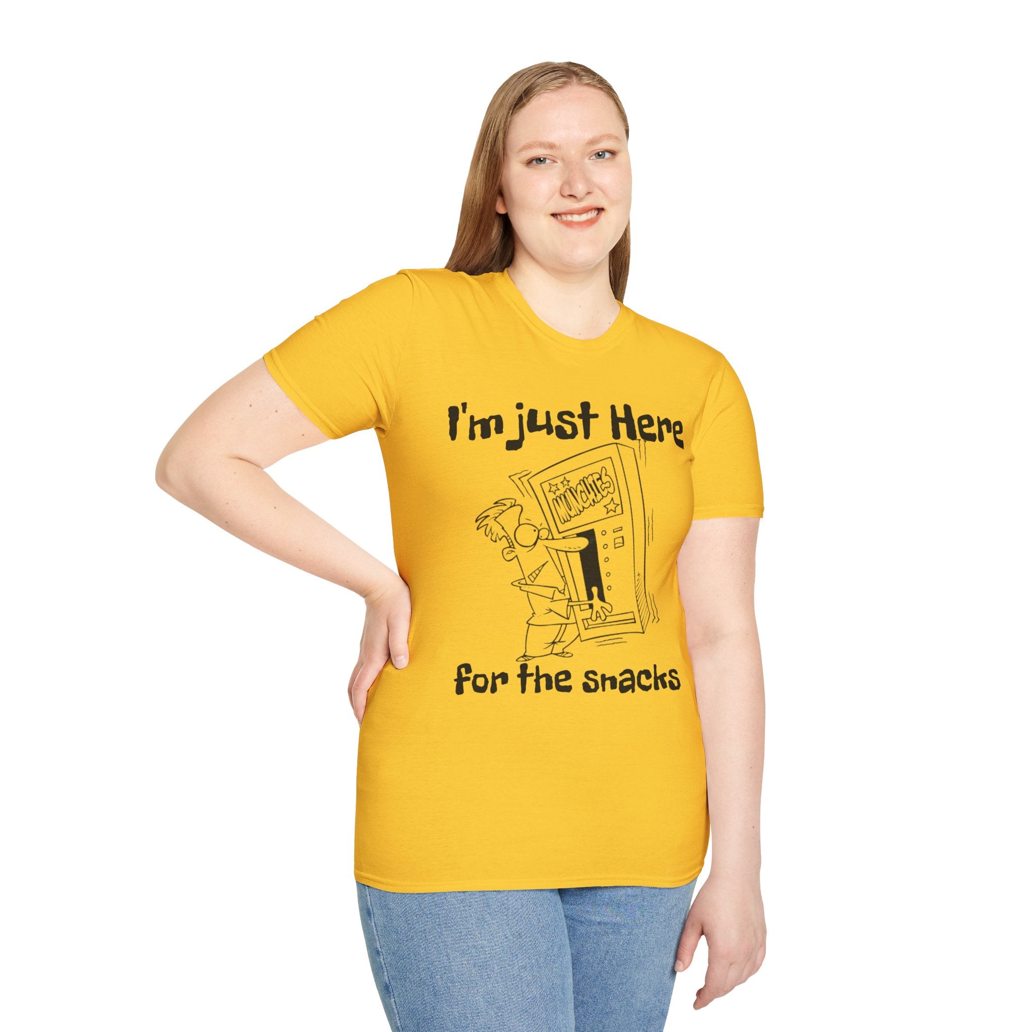 I'm Just Here For The Snacks Unisex SoftstyleT-Shirt