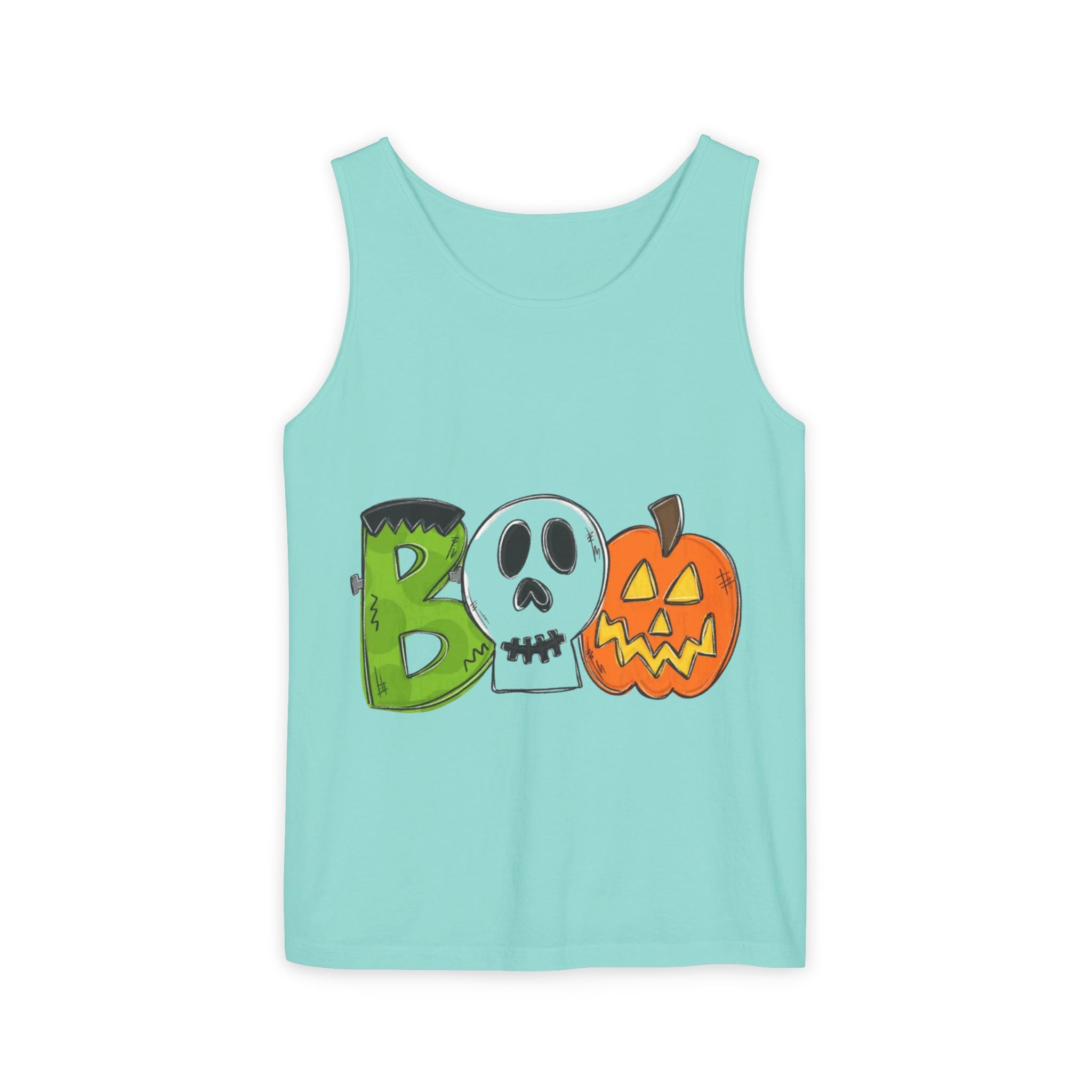 Halloween BOO Unisex Garment-Dyed Tank Top