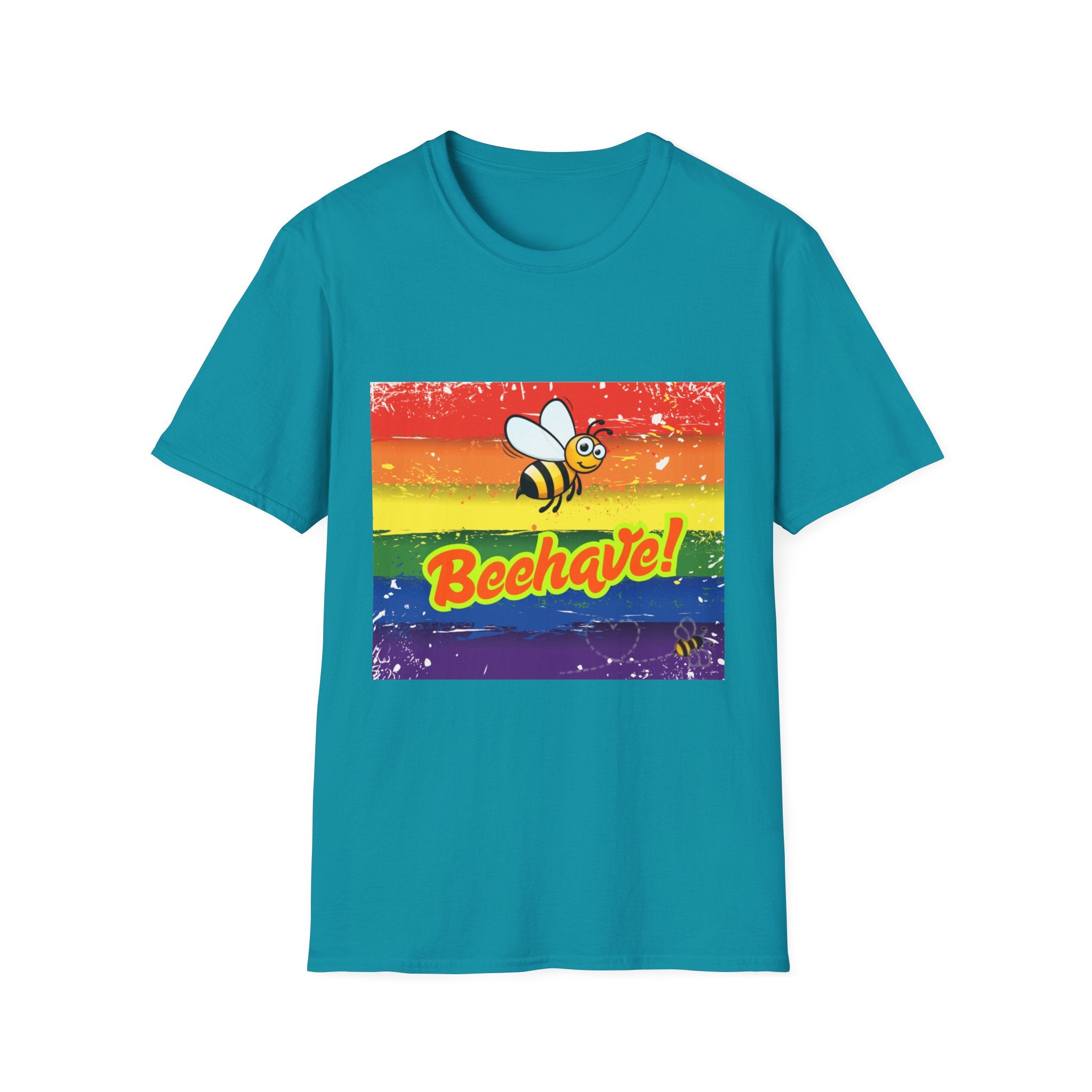 Beehave Rainbow Unisex Softstyle T-Shirt