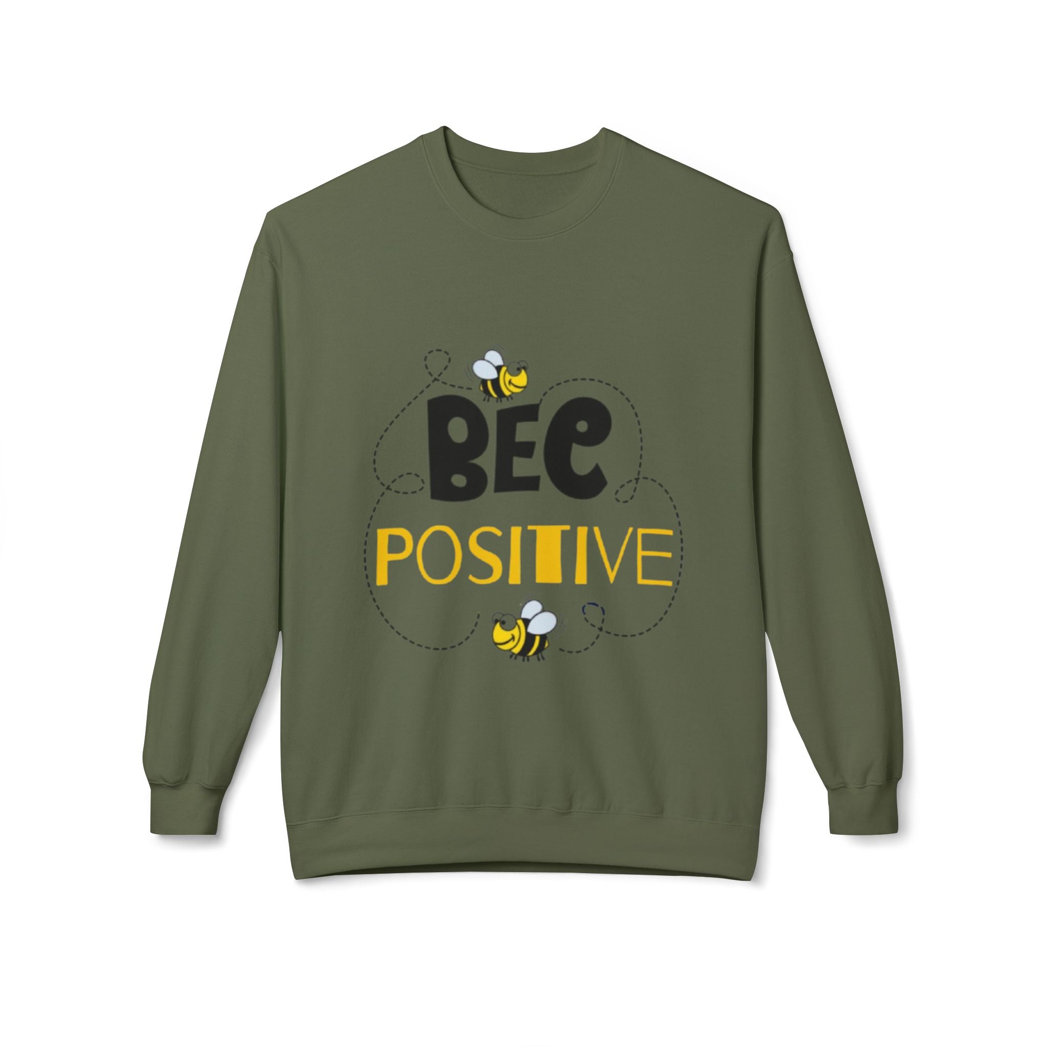 Bee Positive Midweight Softstyle Crewneck Sweatshirt