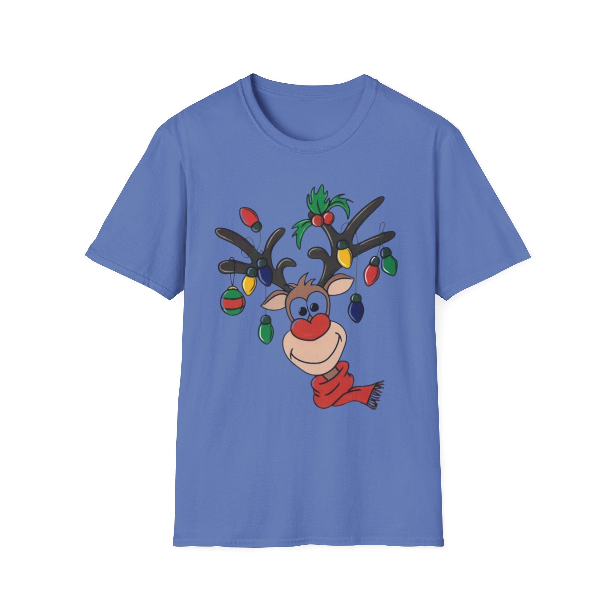 Festive Reindeer Unisex Softstyle T-Shirt