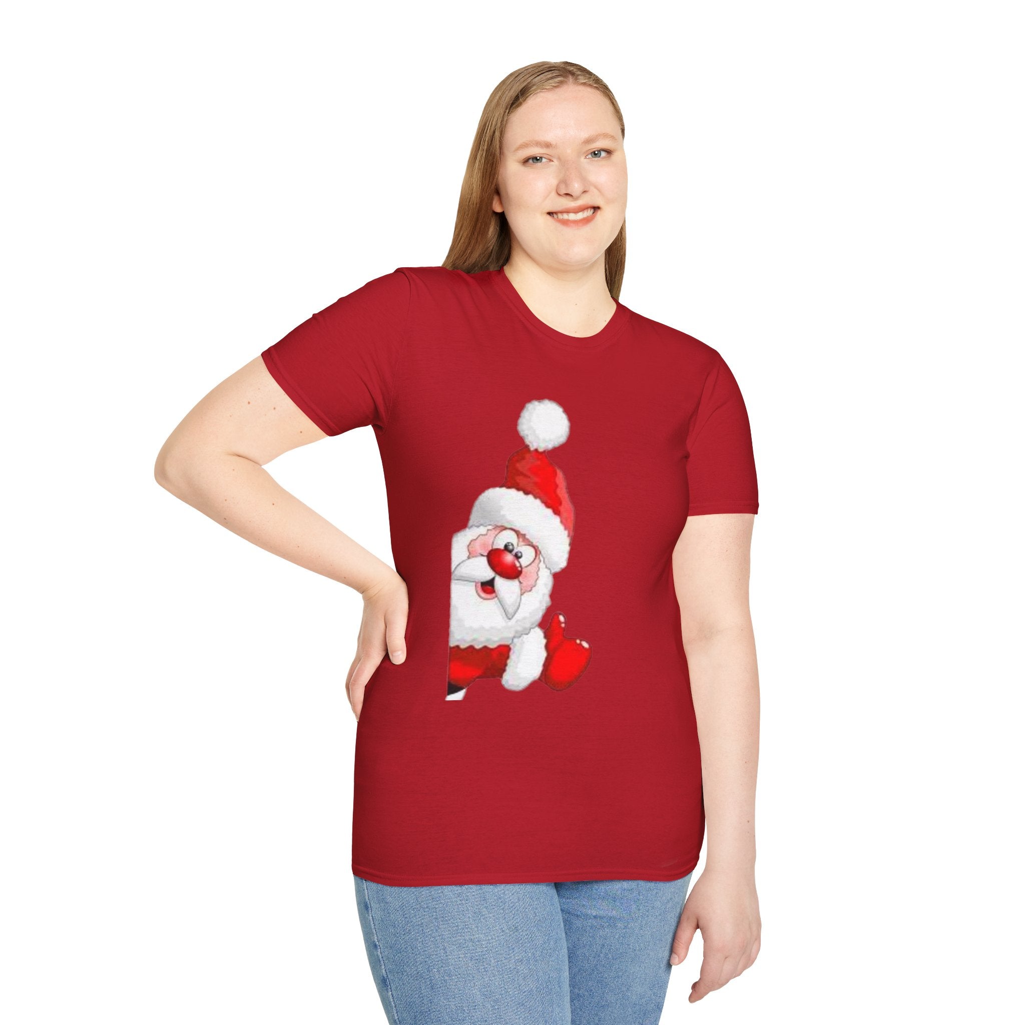 Festive Santa Unisex Softstyle T-Shirt
