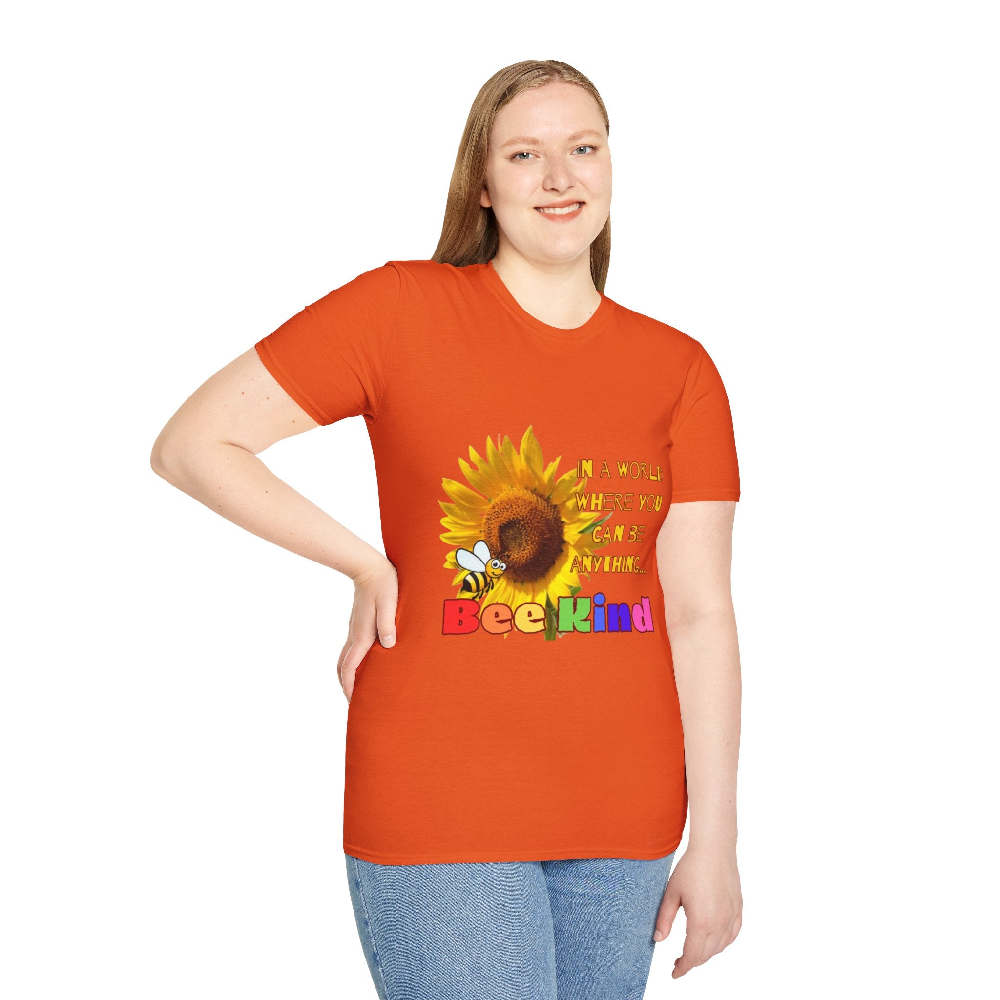 Bee Kind Sunflower Unisex Softstyle T-Shirt