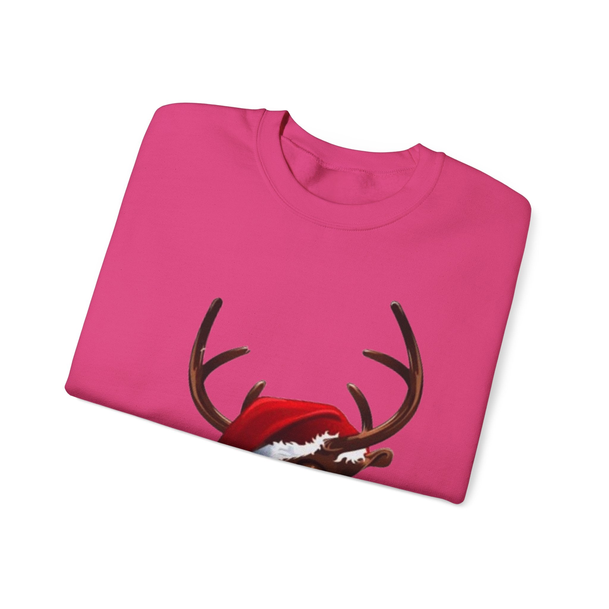 Festive Reindeer Unisex Heavy Blend™ Crewneck Sweatshirt