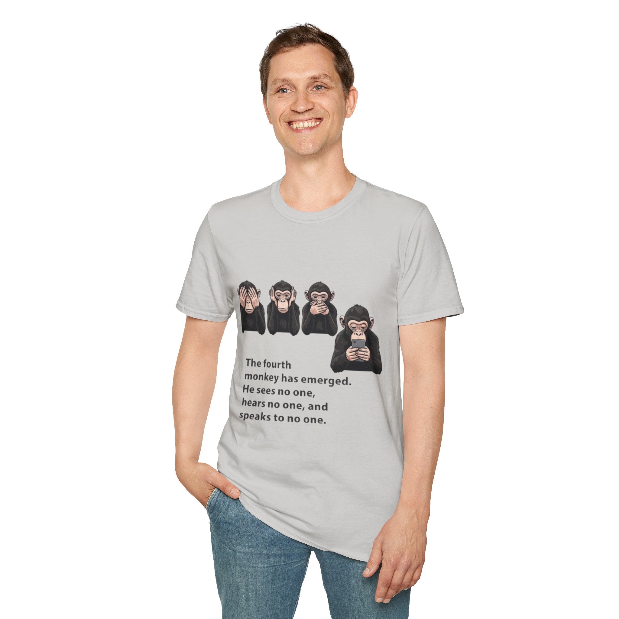 Four Monkeys Unisex Softstyle T-Shirt