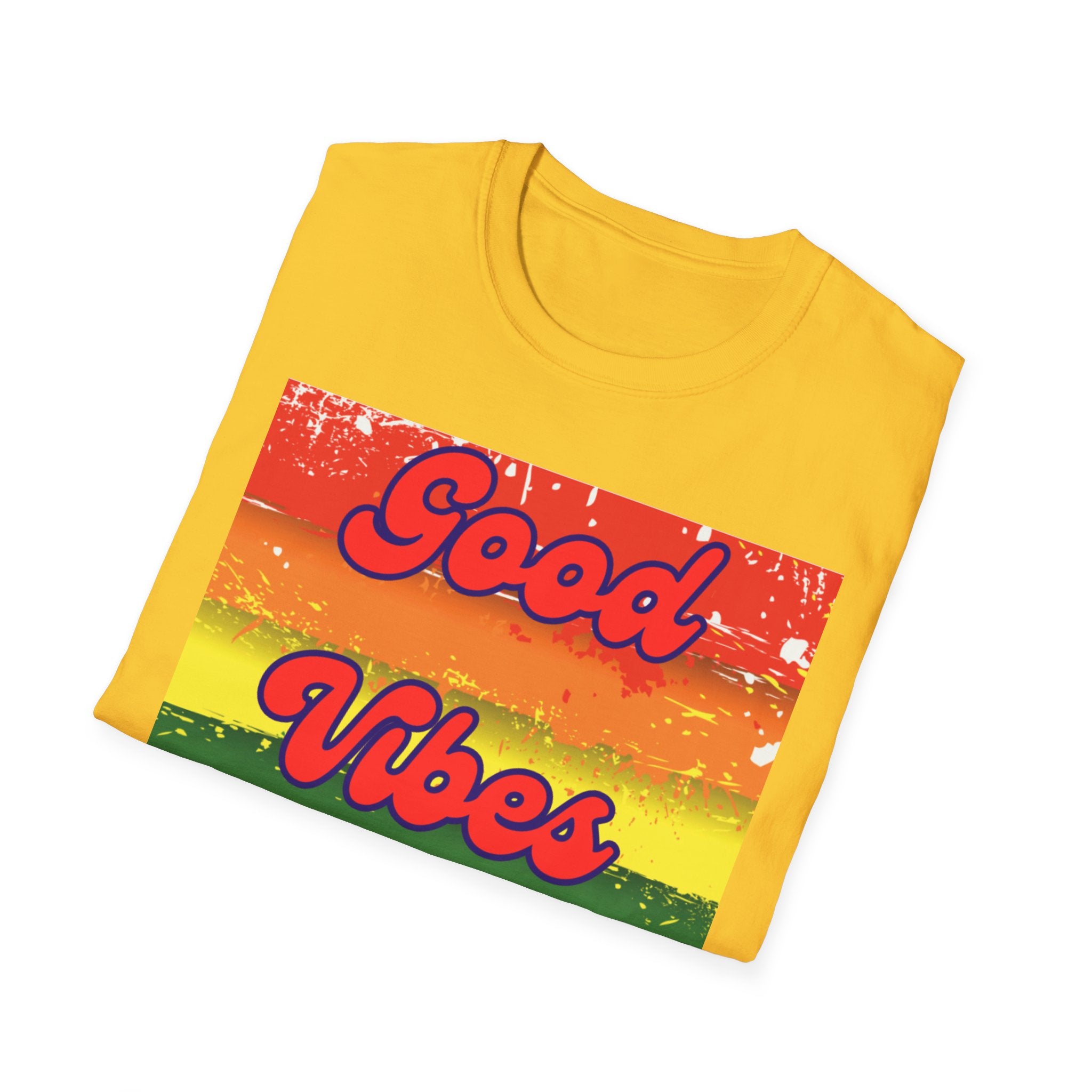 Good Vibes Only Red Unisex Softstyle T-Shirt