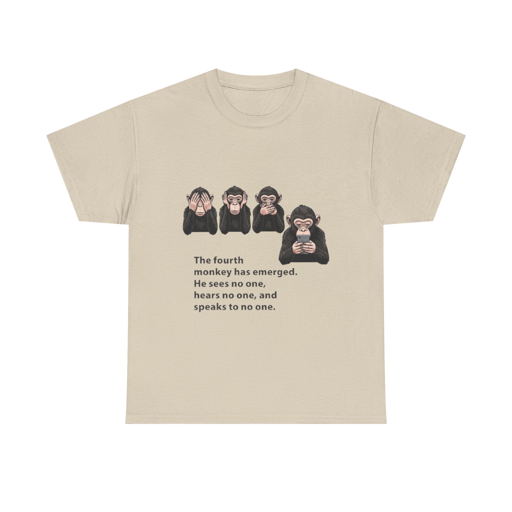 Four Monkeys Unisex Heavy Cotton T-Shirt
