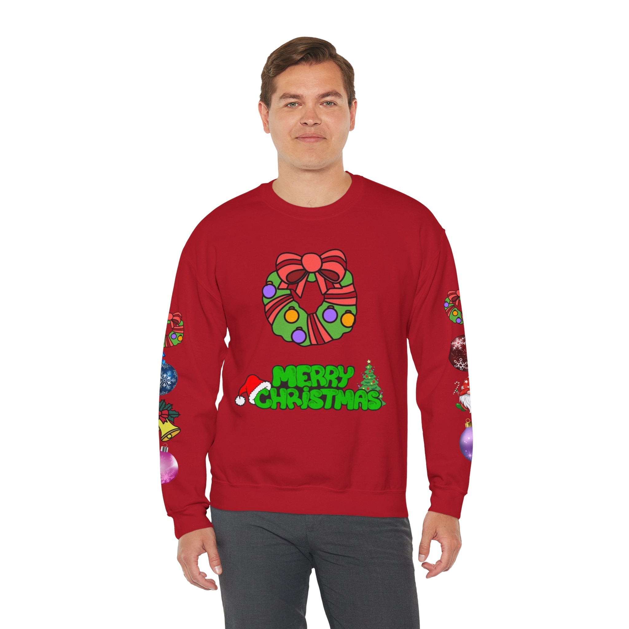 Festive Not-So-Ugly Christmas Unisex Heavy Blend™ Crewneck Sweatshirt