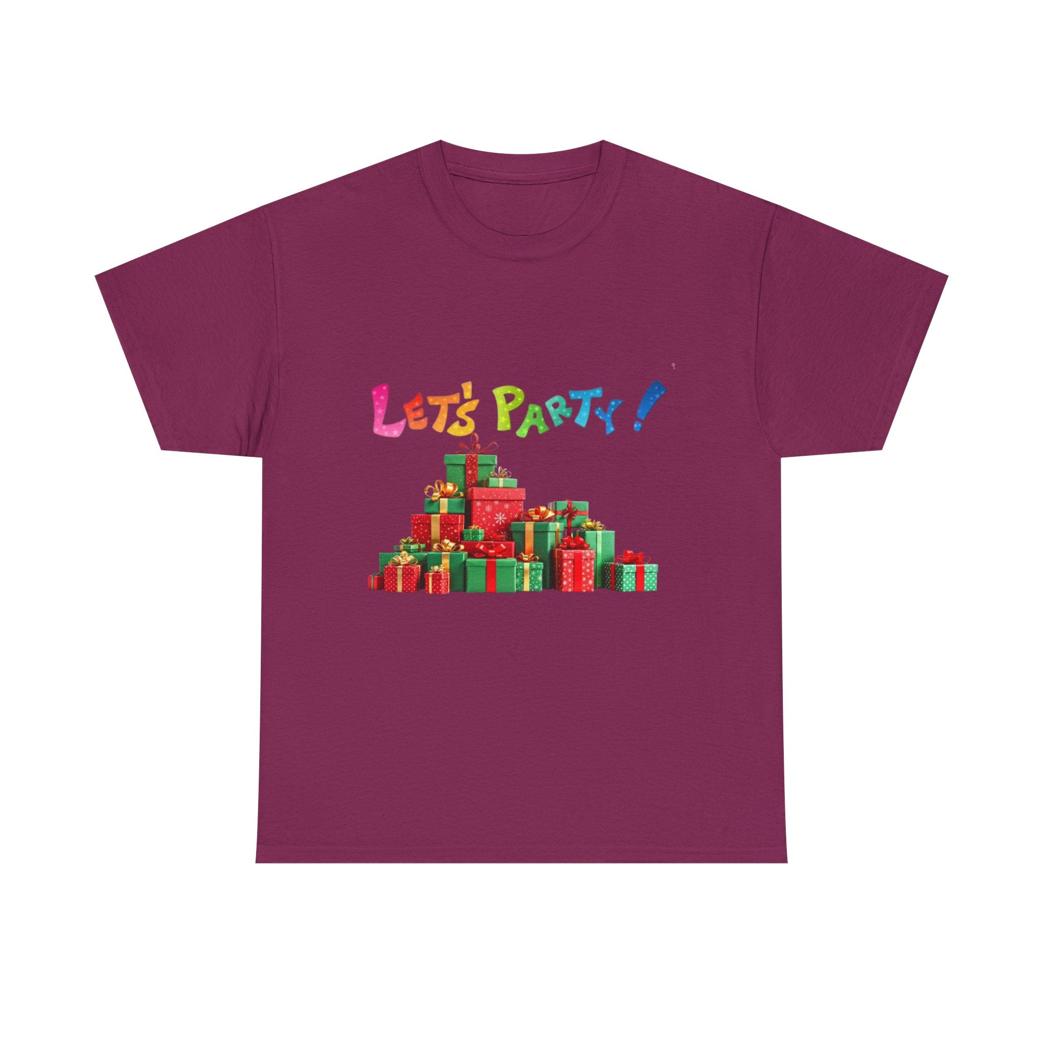 Let's Party! Christmas Presents Unisex Heavy Cotton T-Shirt