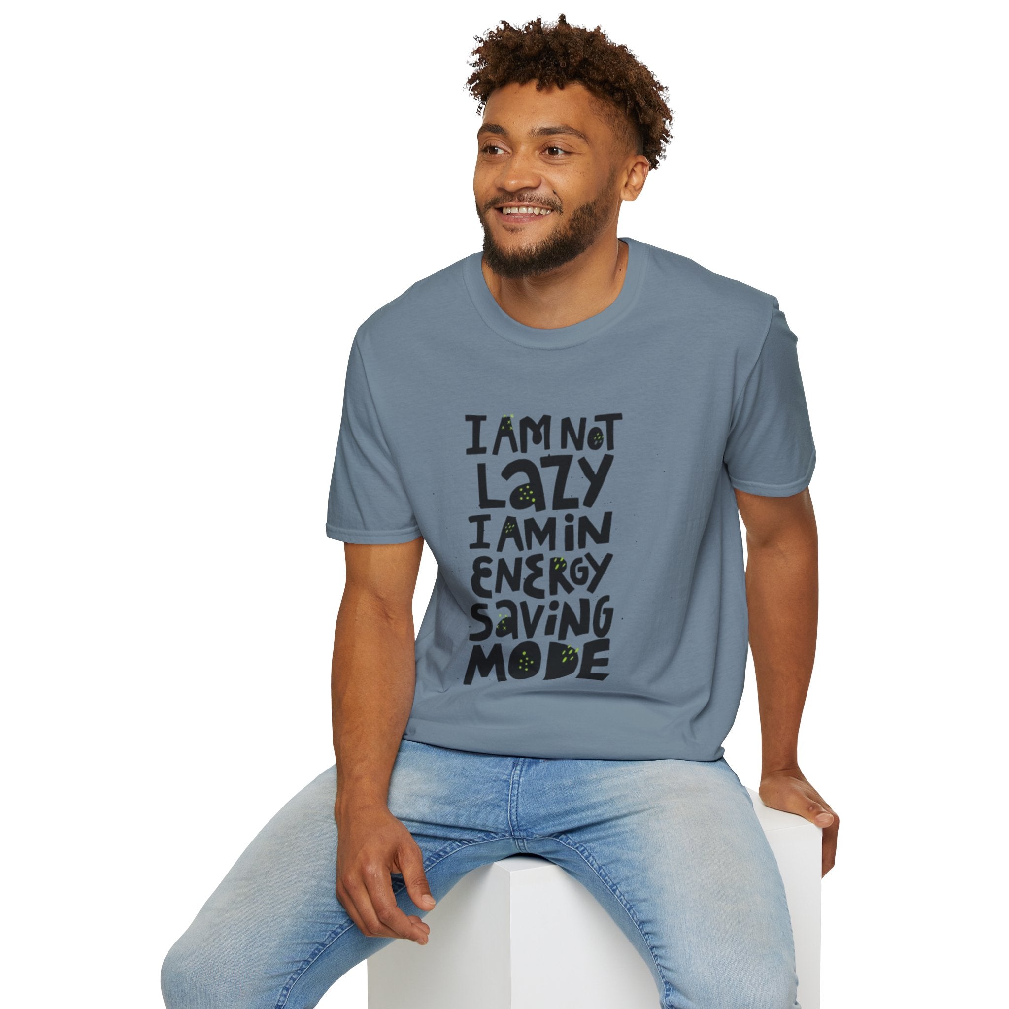 I'm Not Lazy I'm In Energy Saving Mode Unisex Softstyle T-Shirt