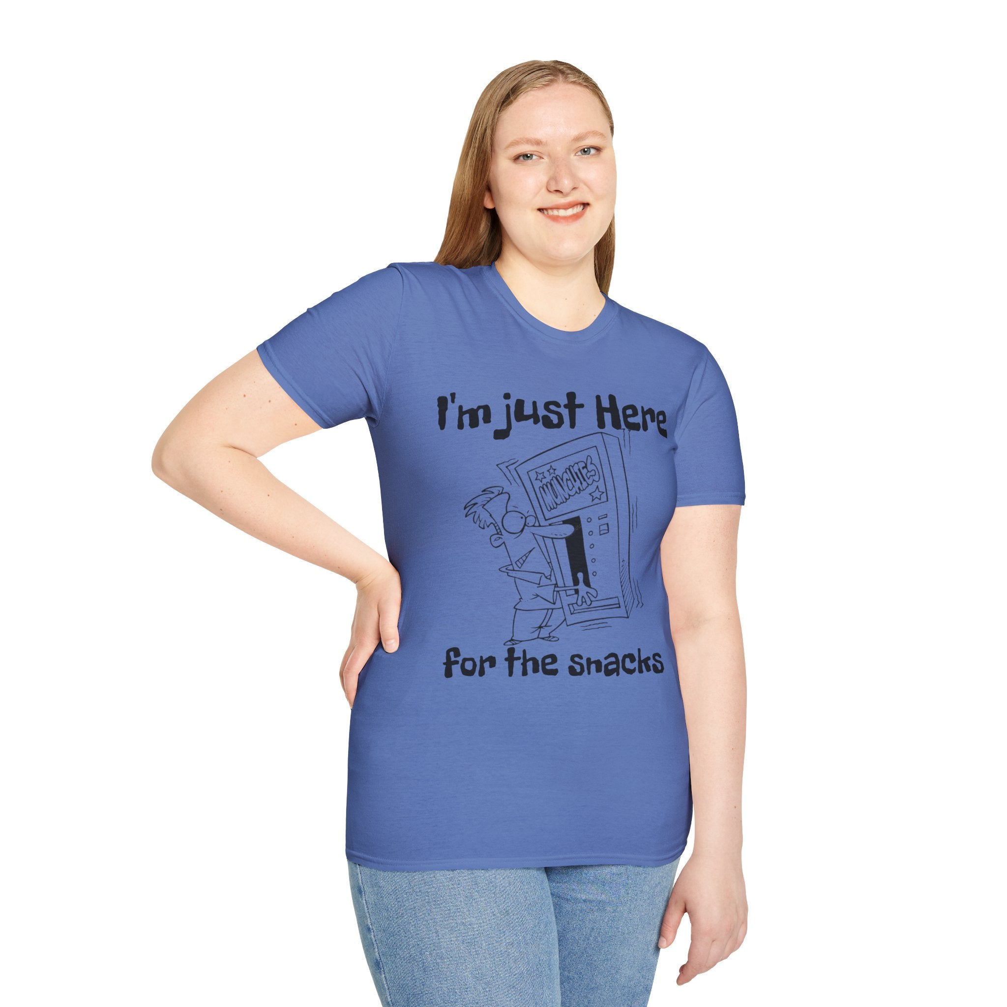 I'm Just Here For The Snacks Unisex SoftstyleT-Shirt