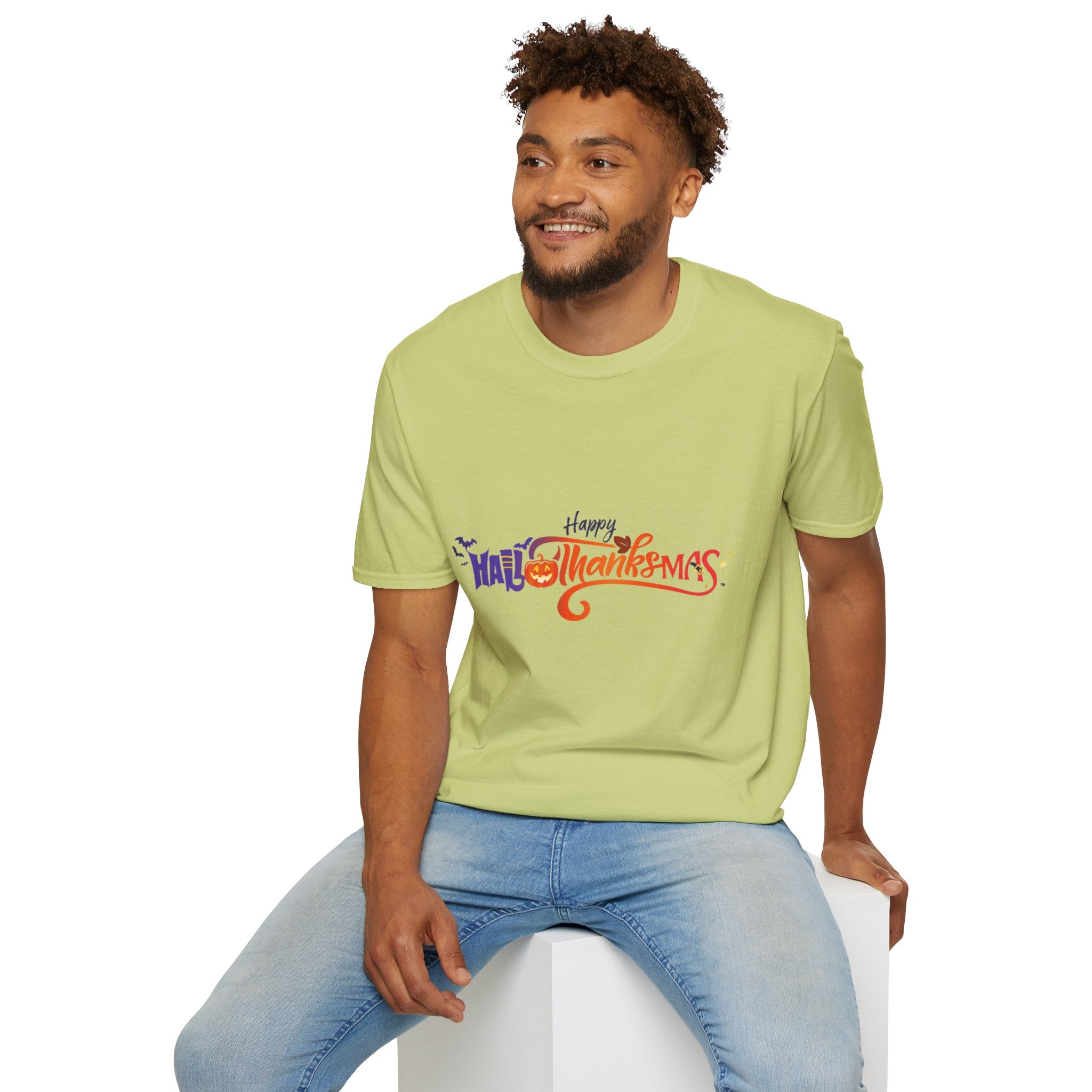 Happy Hallothanksmas Unisex Softstyle T-Shirt