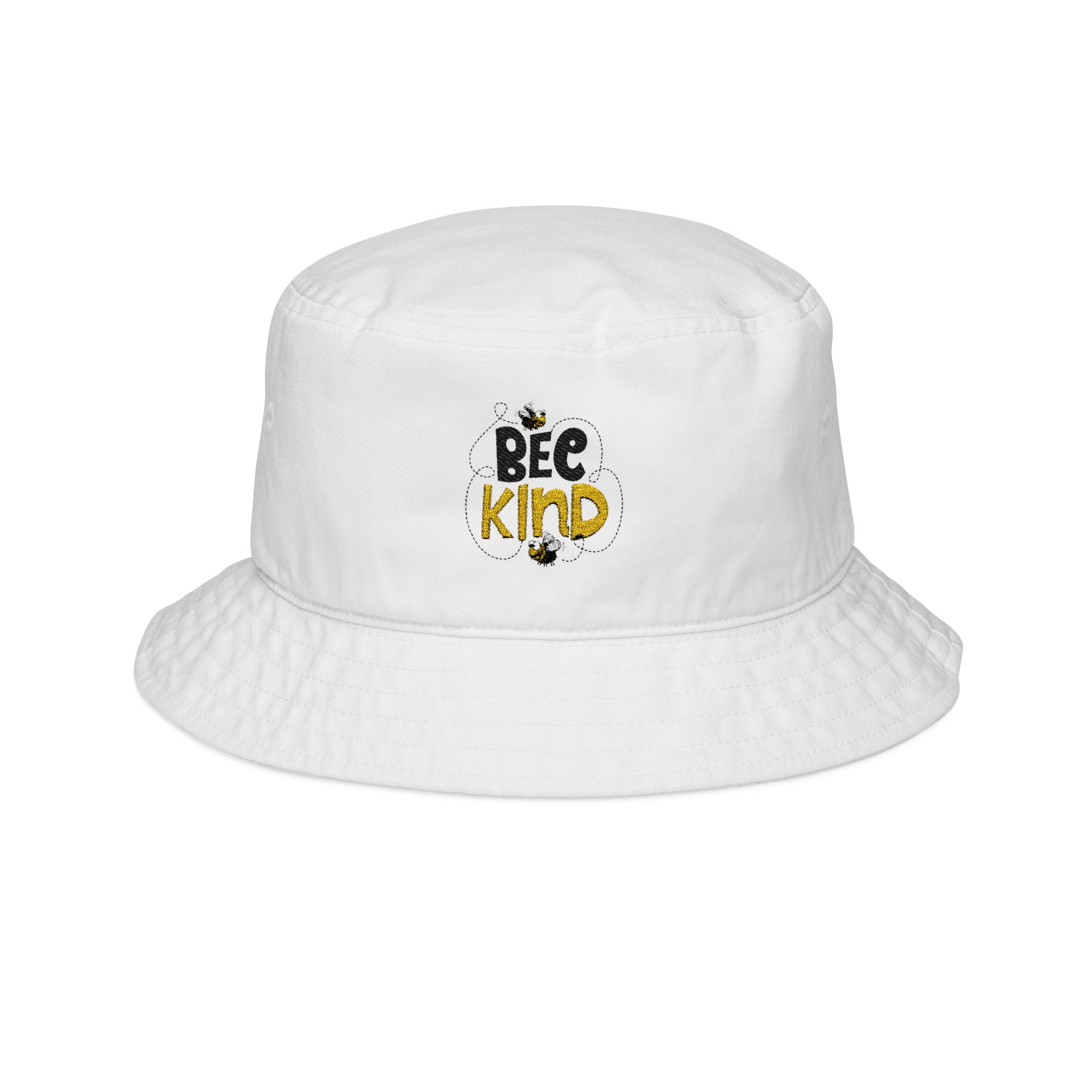 Bee Kind Embroidered Bucket Hat
