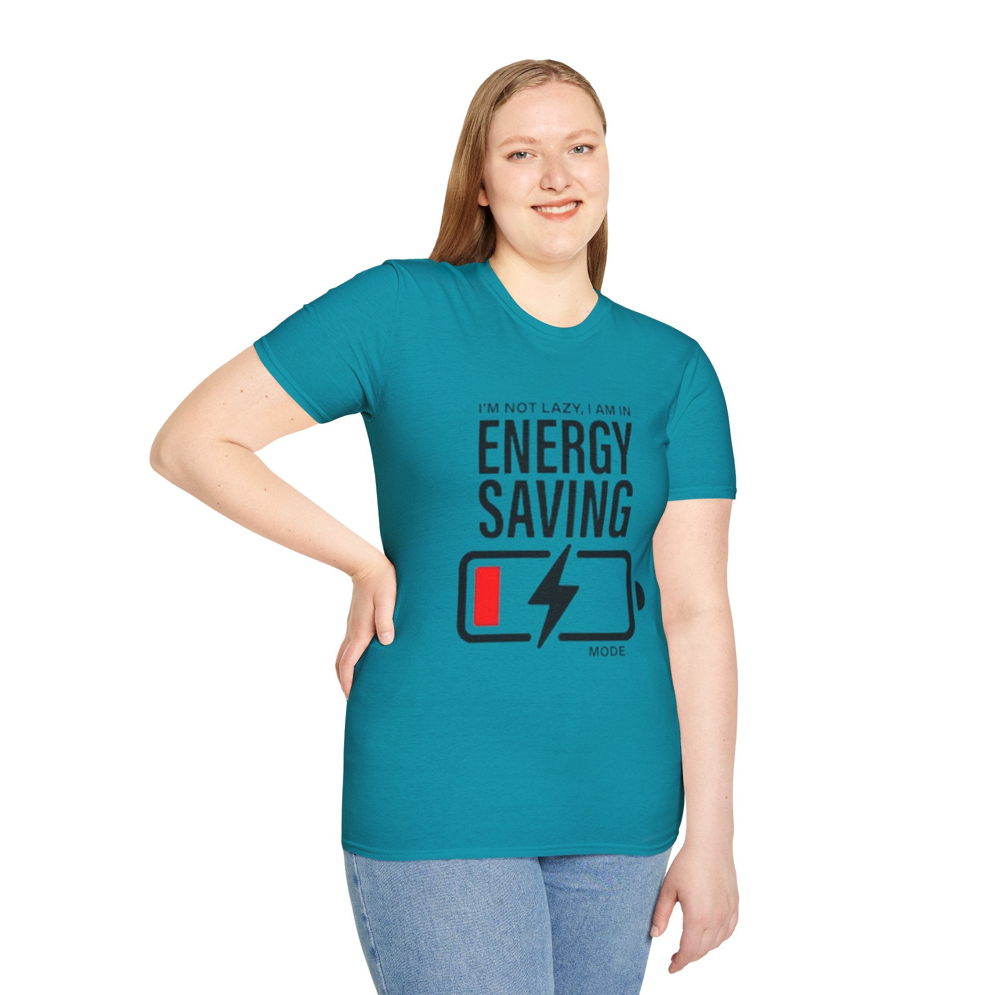 I'm Not Lazy I'm In Energy Saving Mode Unisex Softstyle T-Shirt