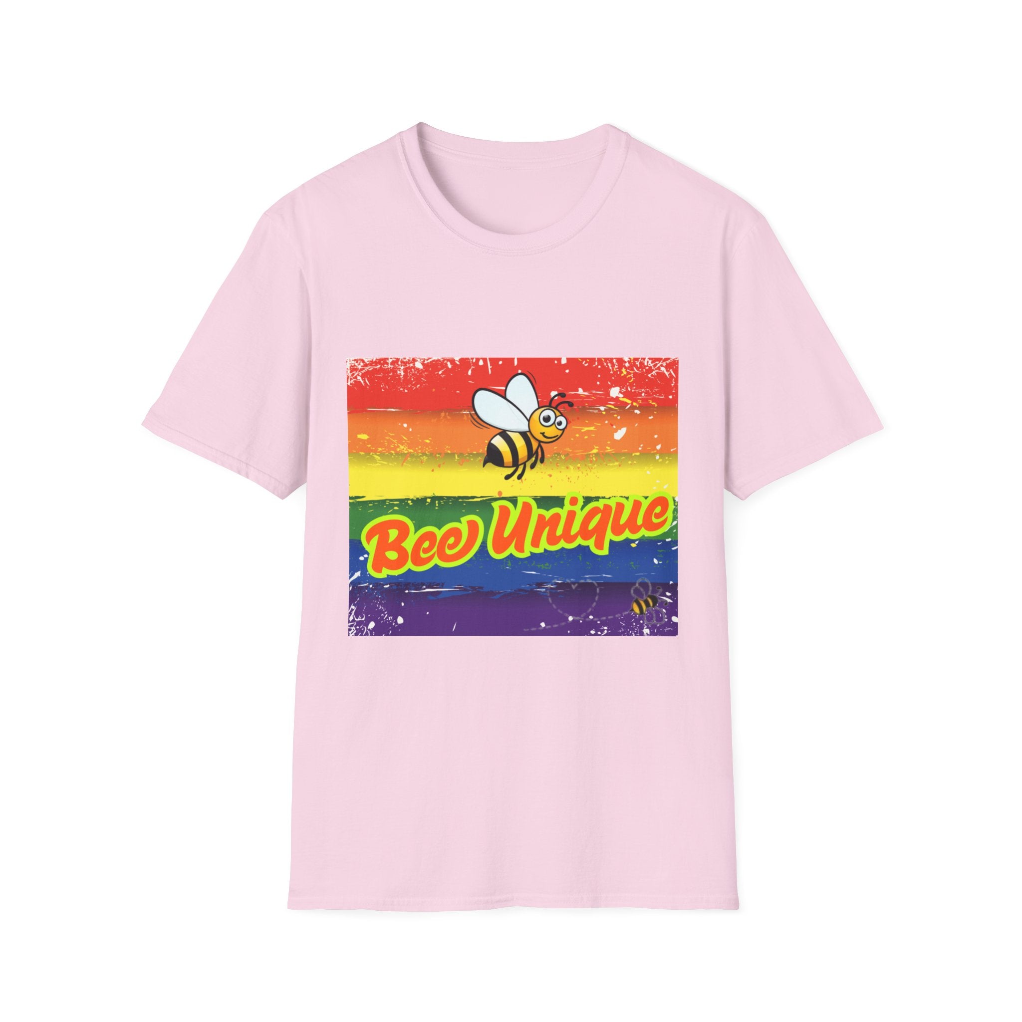 Bee Unique Rainbow Unisex Softstyle T-Shirt