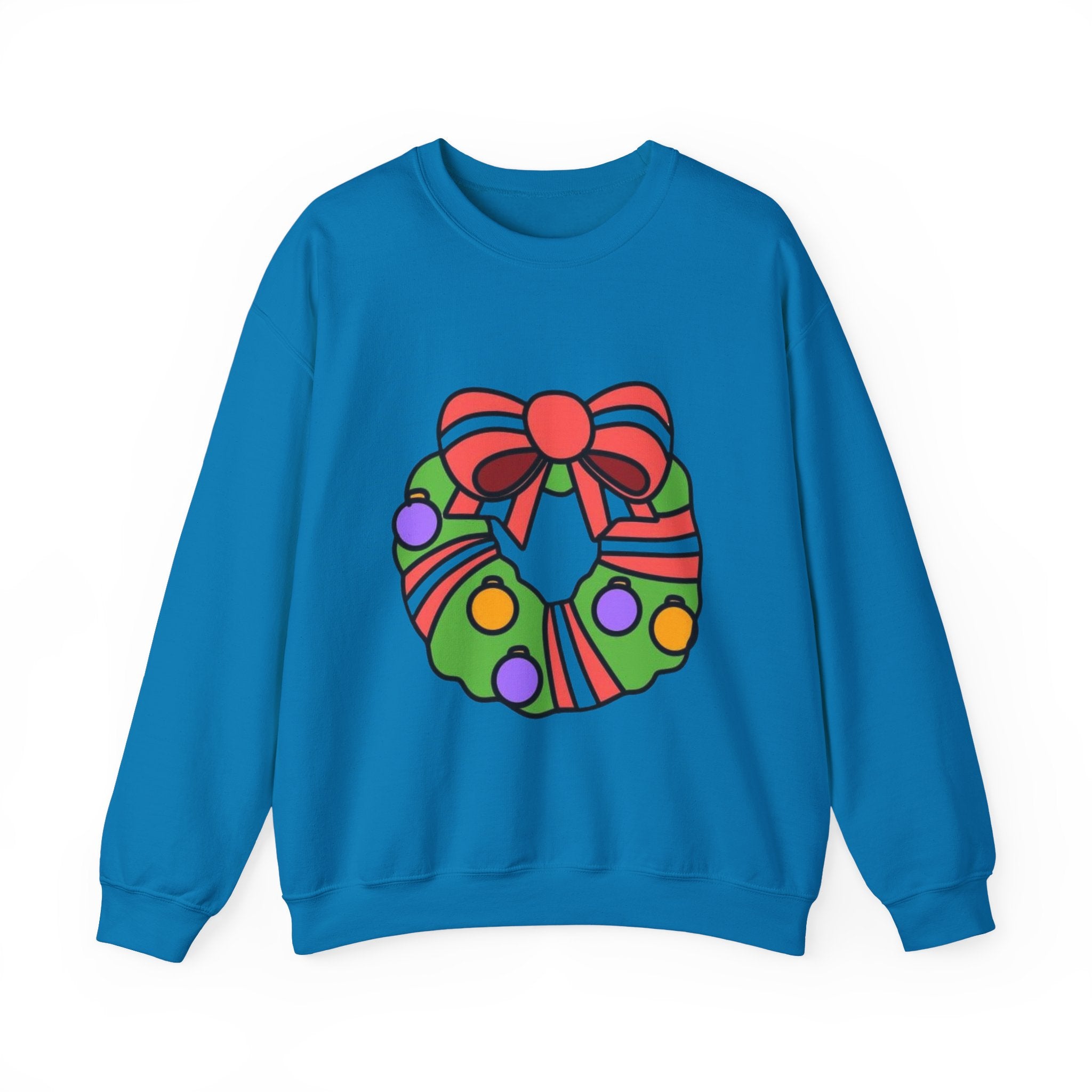 Holiday Wreath Unisex Heavy Blend™ Crewneck Sweatshirt