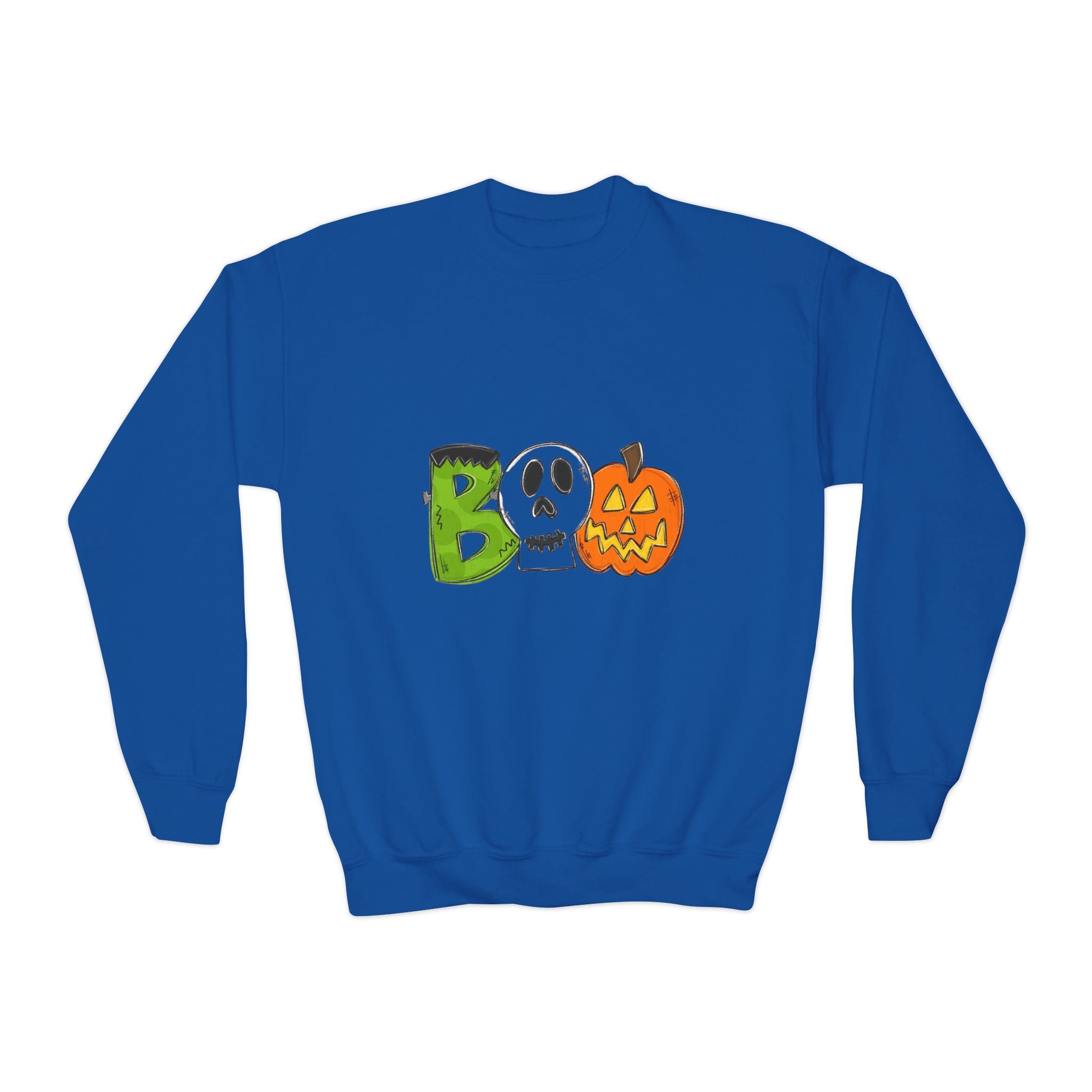 Halloween BOO Youth Crewneck Sweatshirt