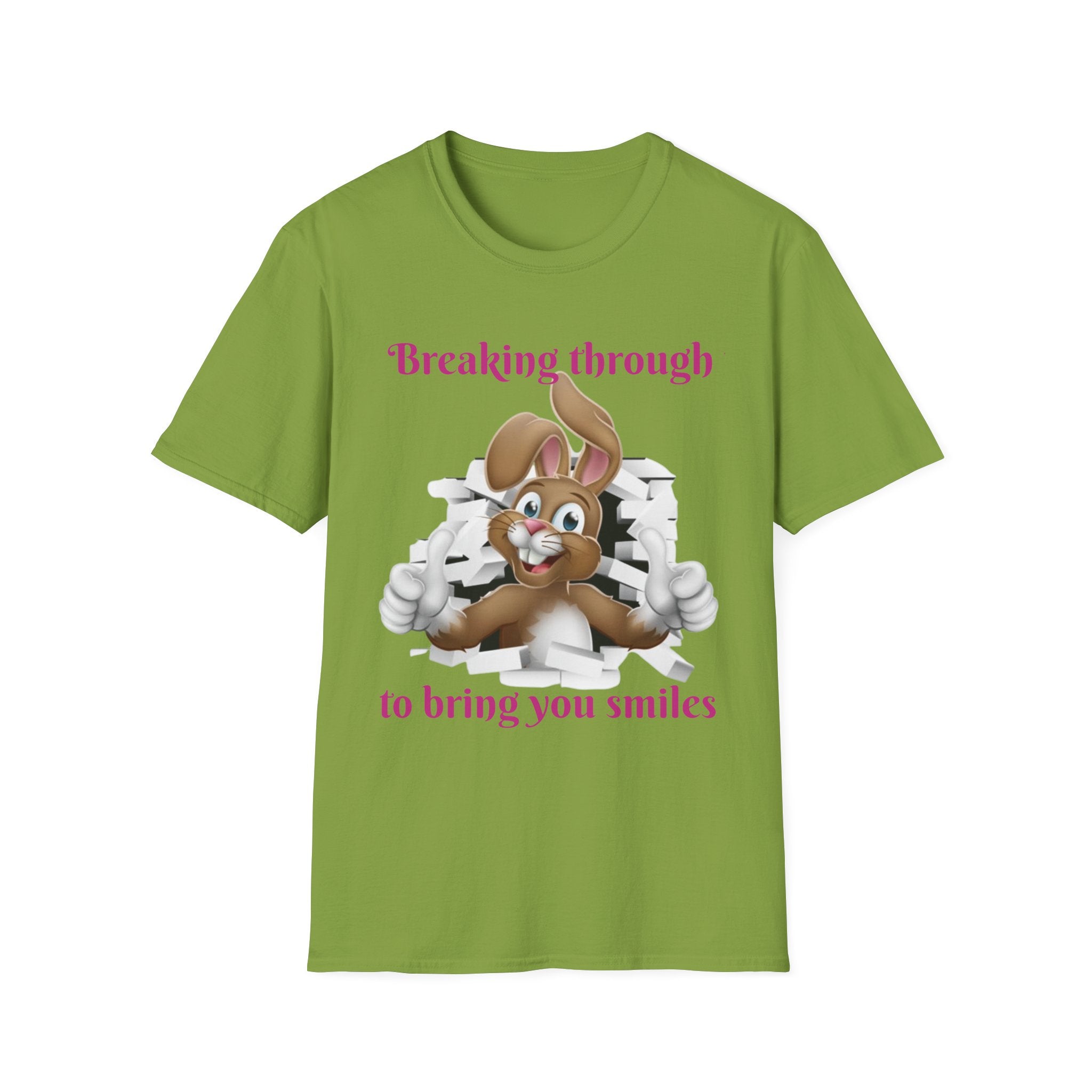 Breaking Through To Bring You Smiles Unisex Softstyle T-Shirt