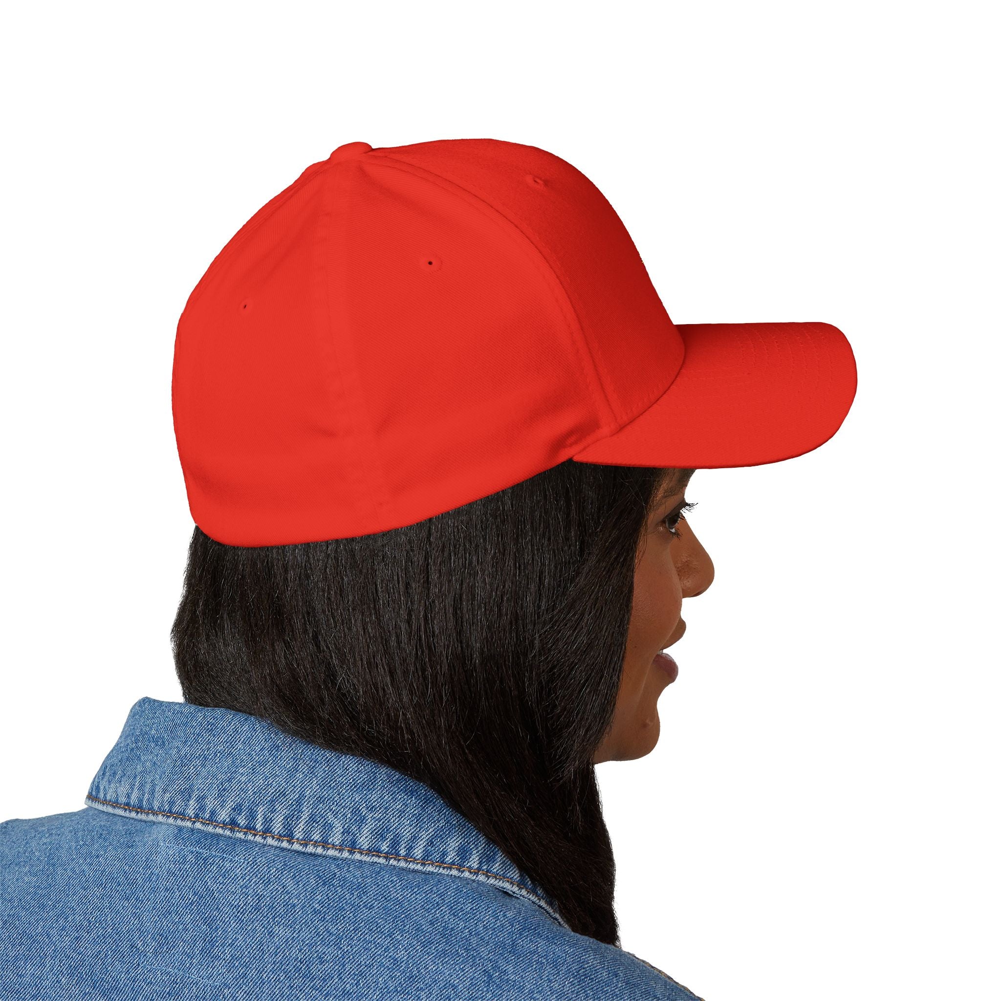 Bee Positive Closed-Back Structured Embroidered Cap