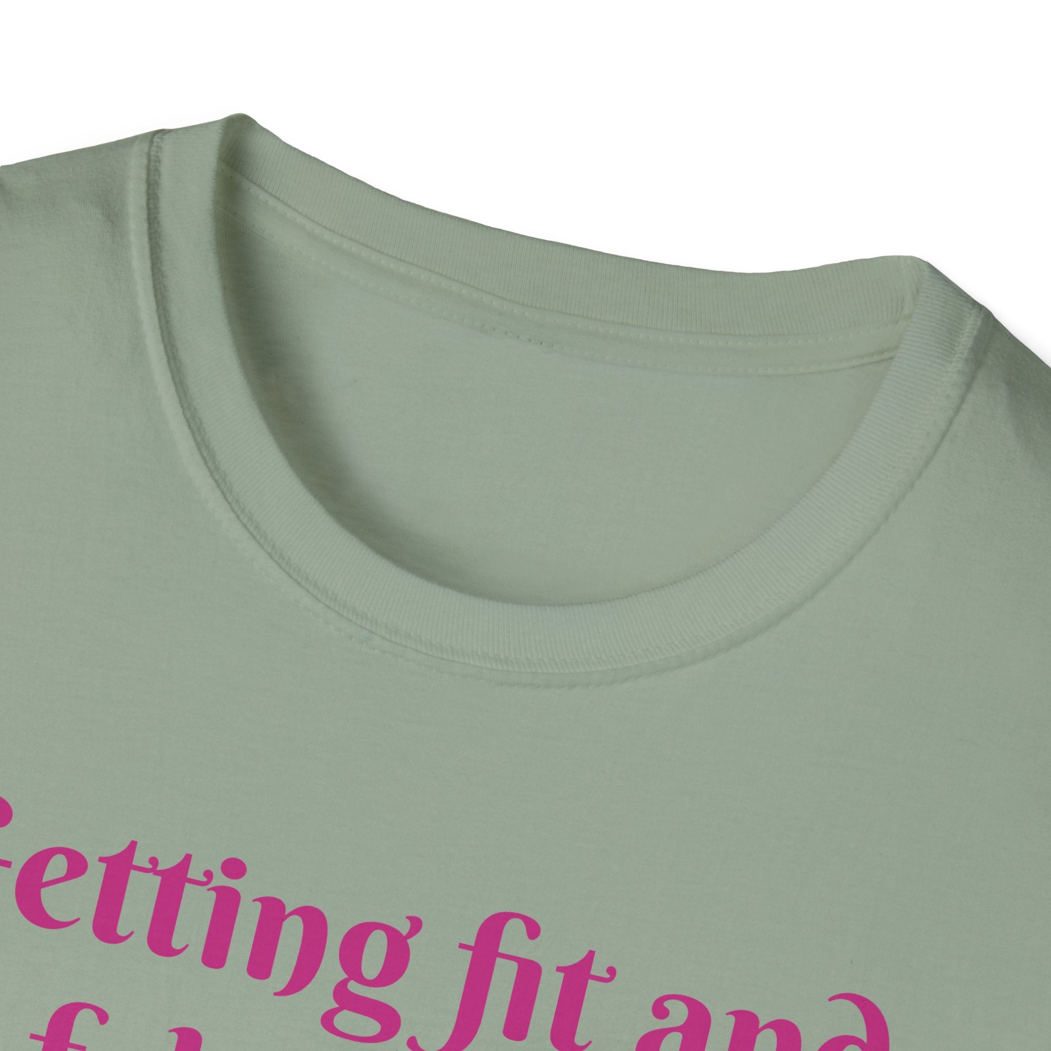 Getting Fit And Fabulous, One Lift At A Time! Unicorn Unisex T-Shirt