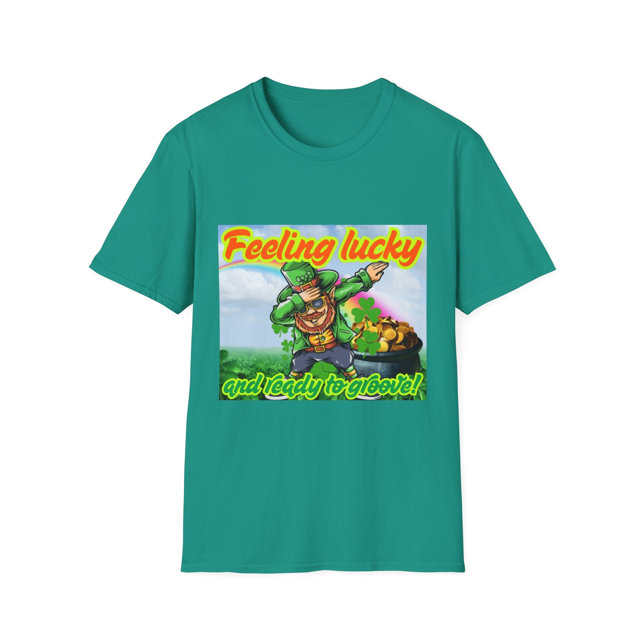 Feeling Lucky And Ready To Groove! Unisex Softstyle T-Shirt
