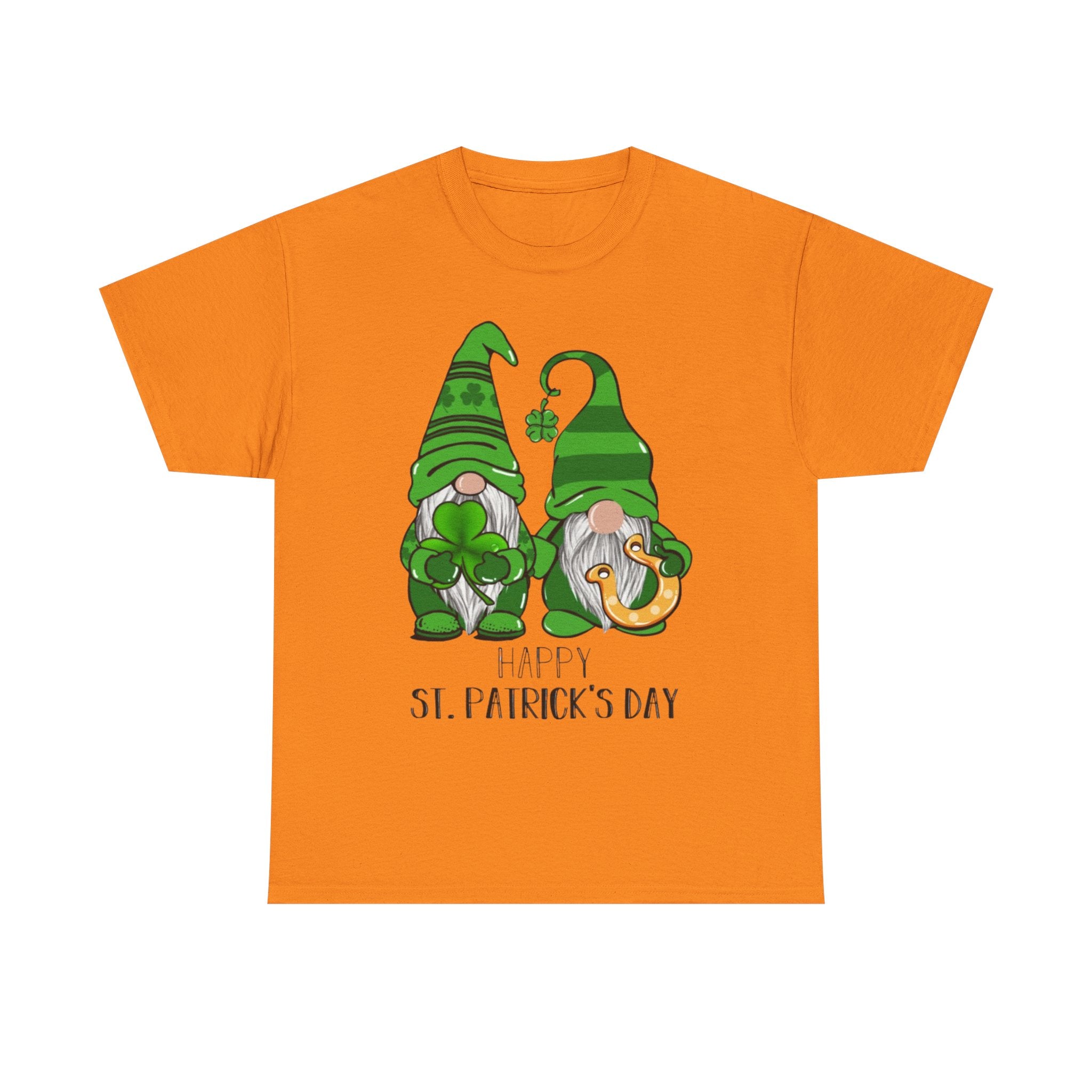 Happy St. Patrick's Day Gnome Unisex Heavy Cotton T-Shirt