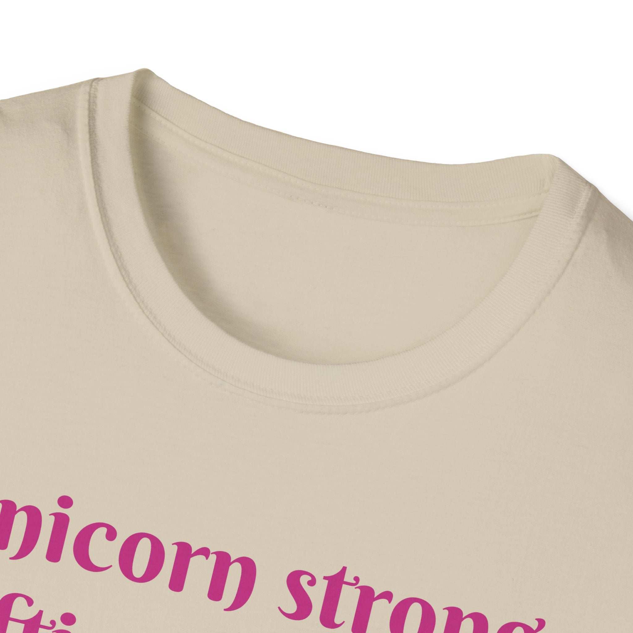 Unicorn Strong, Lifting Dreams And Weights! Unisex Softstyle T-Shirt