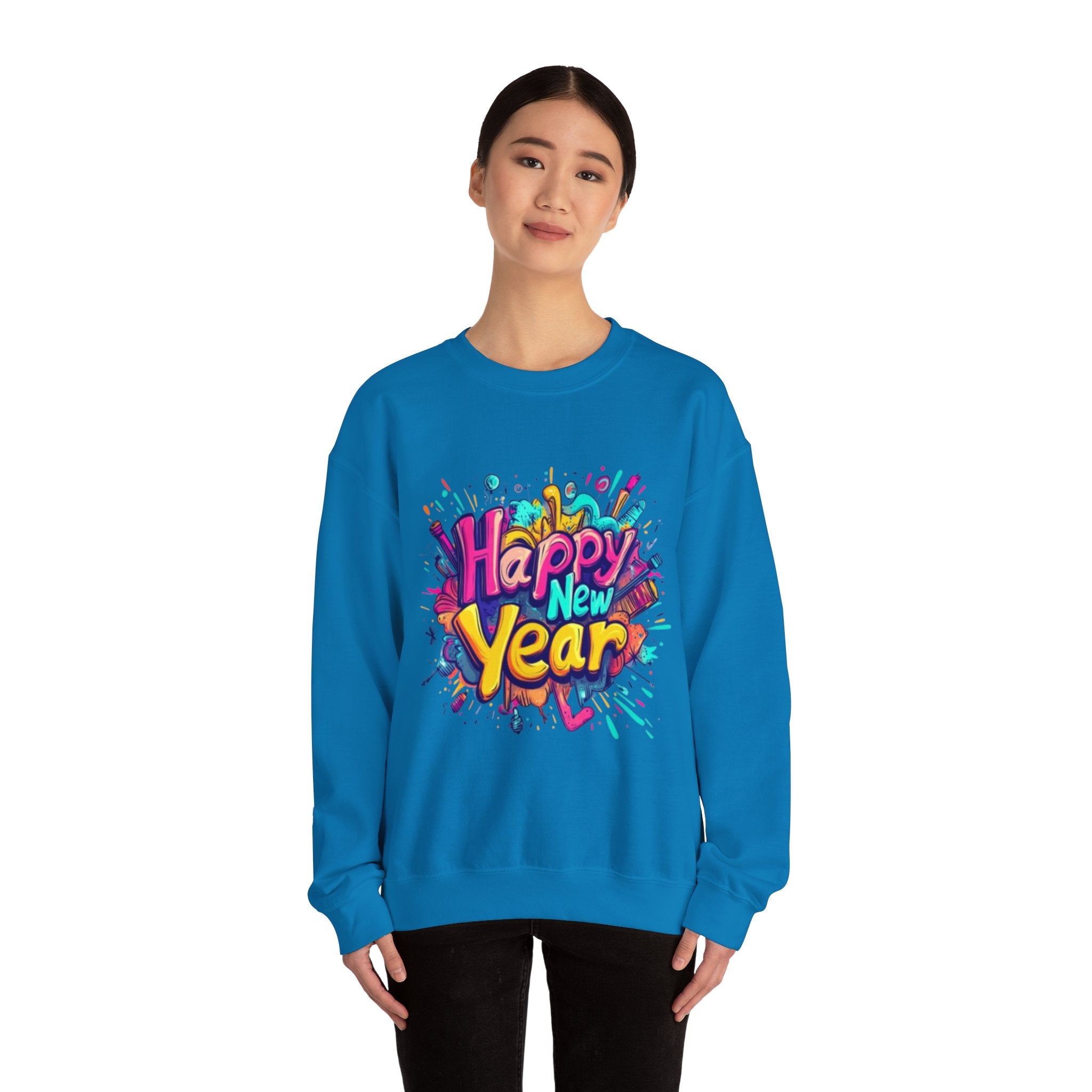 2026 Happy New Year DOUBLE SIDED Unisex Heavy Blend™ Crewneck Sweatshirt