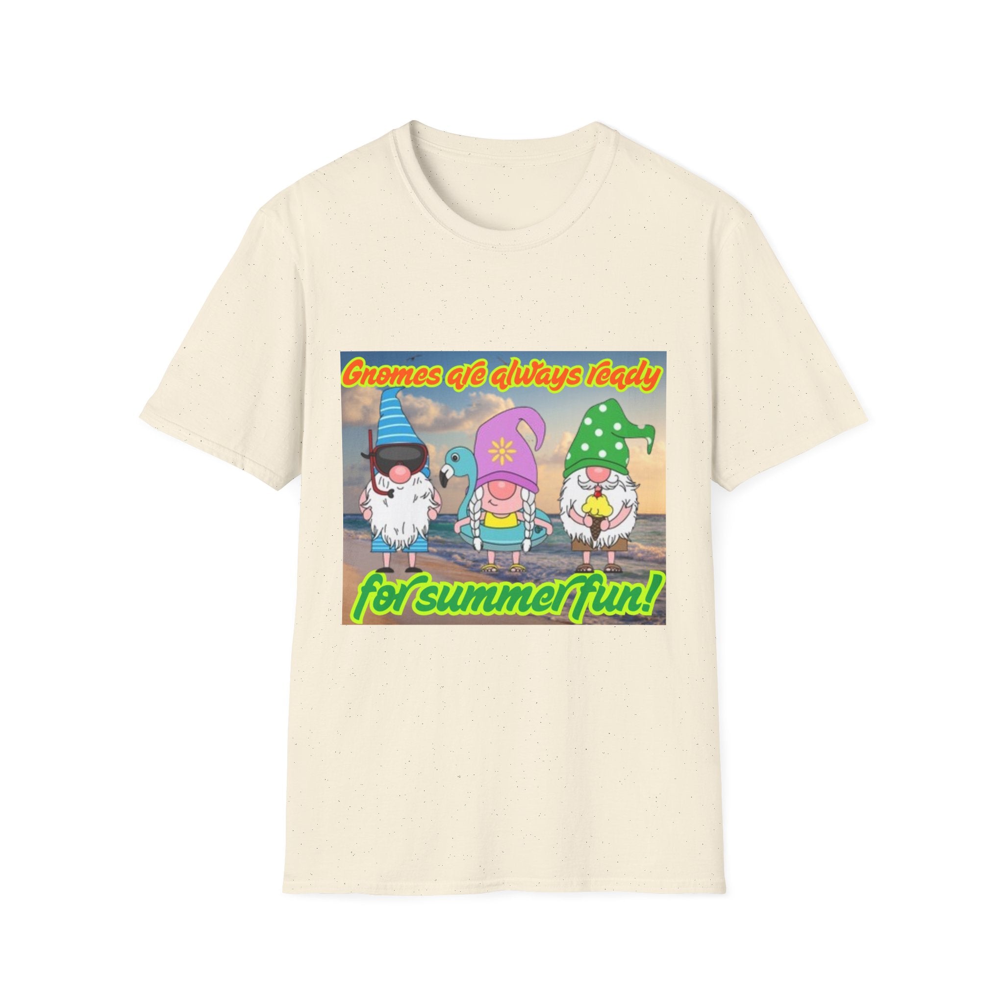 Gnomes Are Always Ready For Summer Fun! Unisex Softstyle T-Shirt
