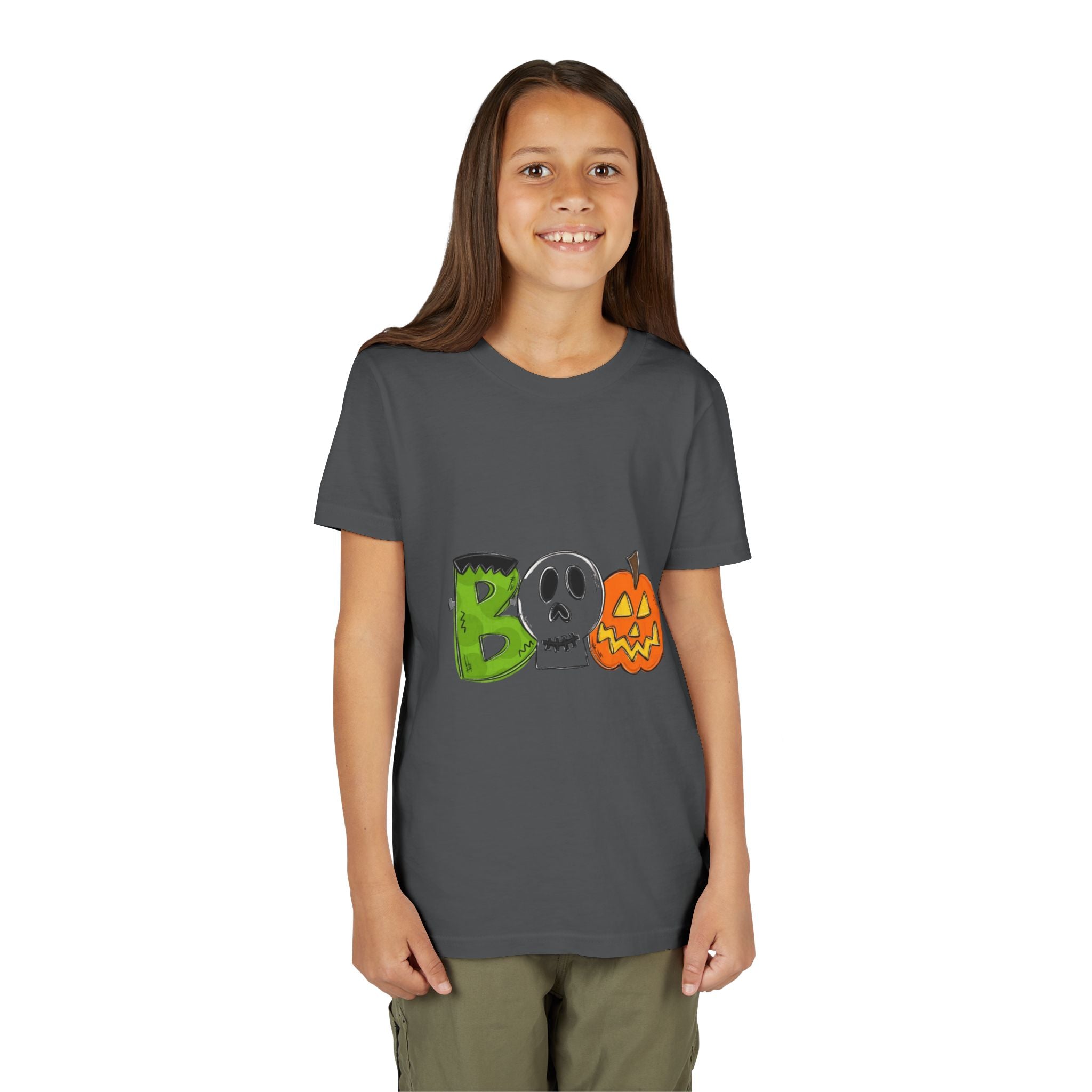 Halloween Boo Youth Short Sleeve T-Shirt