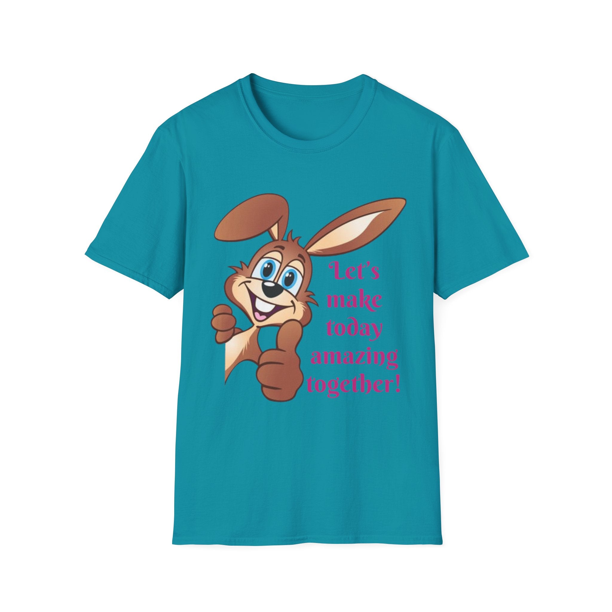 Let's make Today Amazing Together Bunny Unisex Softstyle T-Shirt
