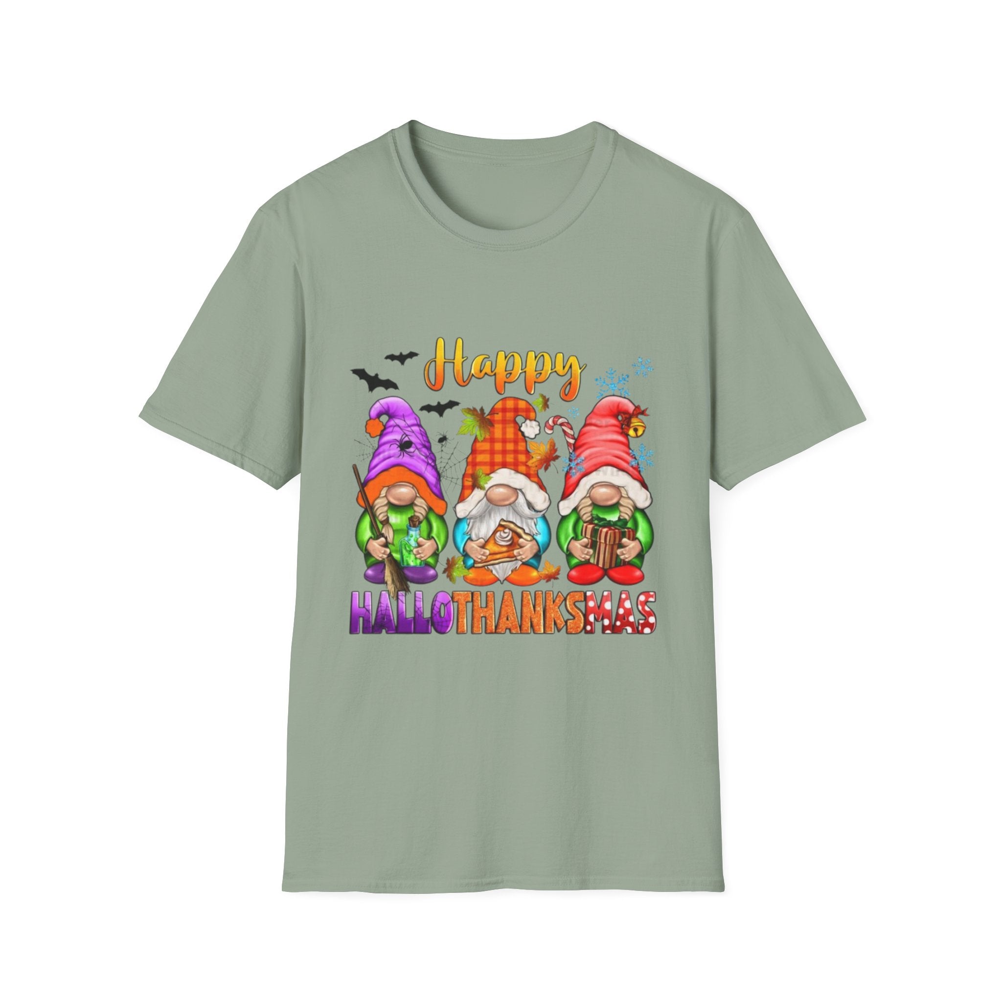 Happy Hallothanksmas Gnome Unisex Softstyle T-Shirt