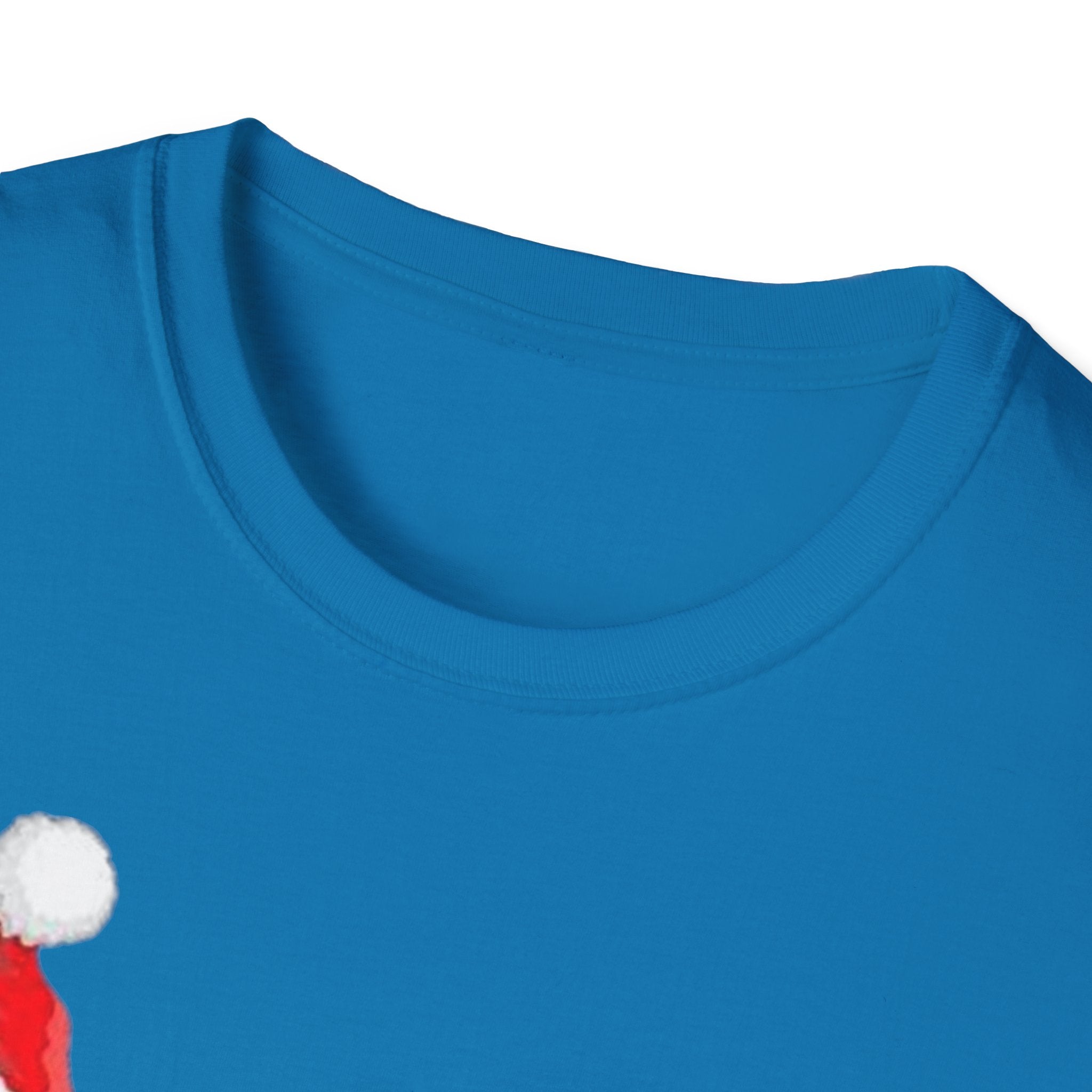 Christmas Santa and Reindeer Unisex Softstyle T-Shirt