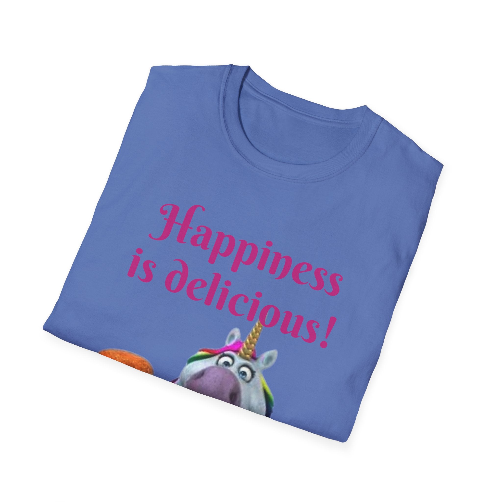 Happiness Is Delicious Unicorn Unisex Softstyle T-Shirt