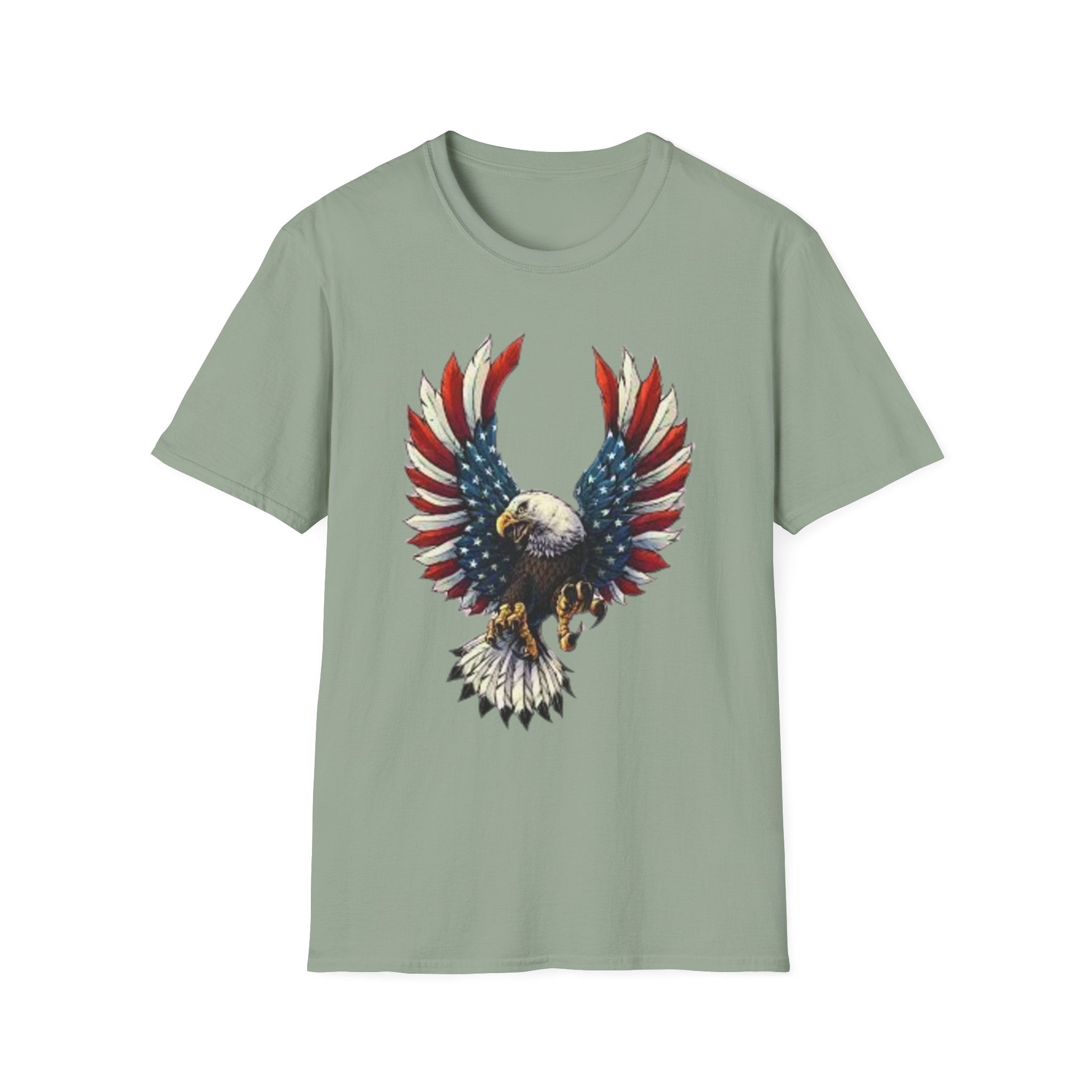 Patriotic Eagle Unisex Softstyle T-Shirt