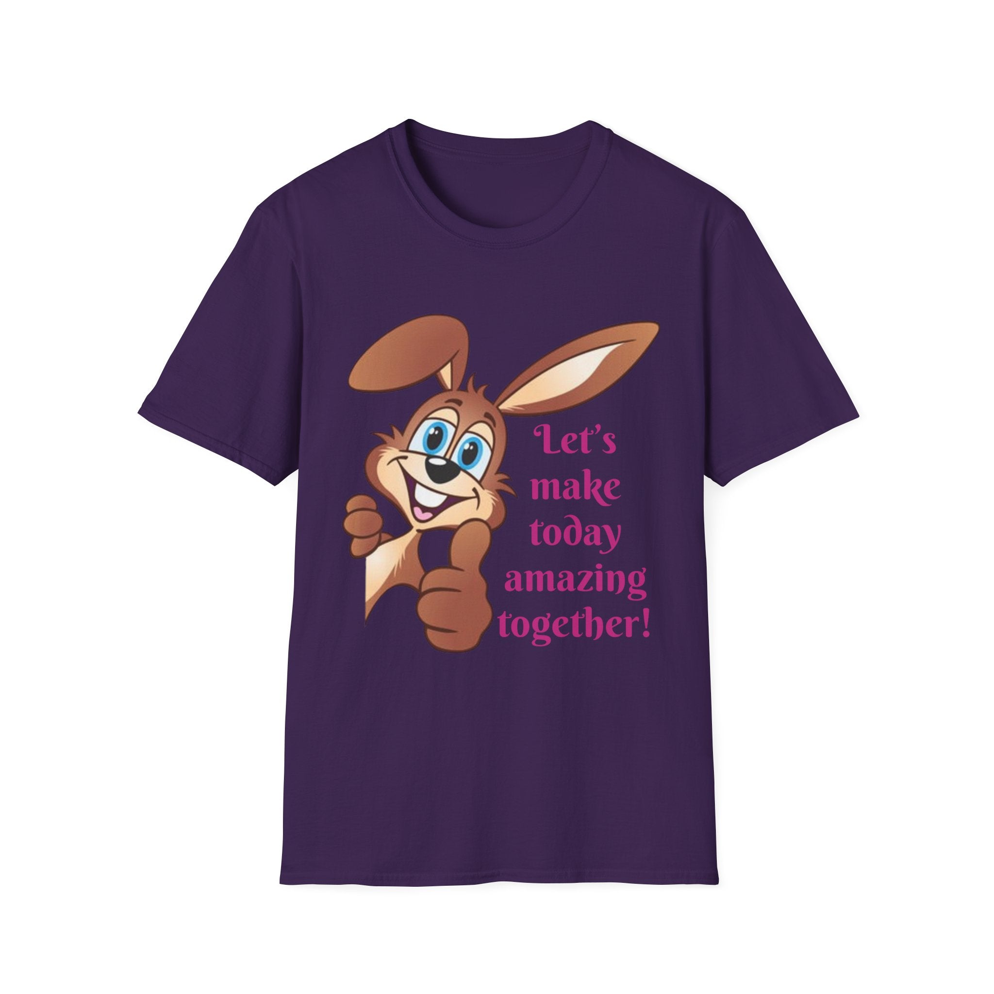 Let's make Today Amazing Together Bunny Unisex Softstyle T-Shirt
