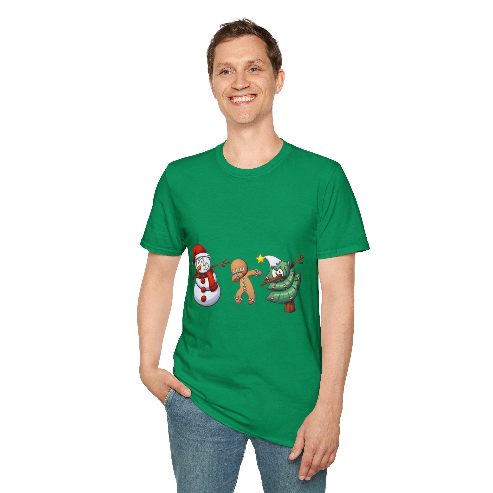 Christmas Dabbing Unisex Softstyle T-Shirt