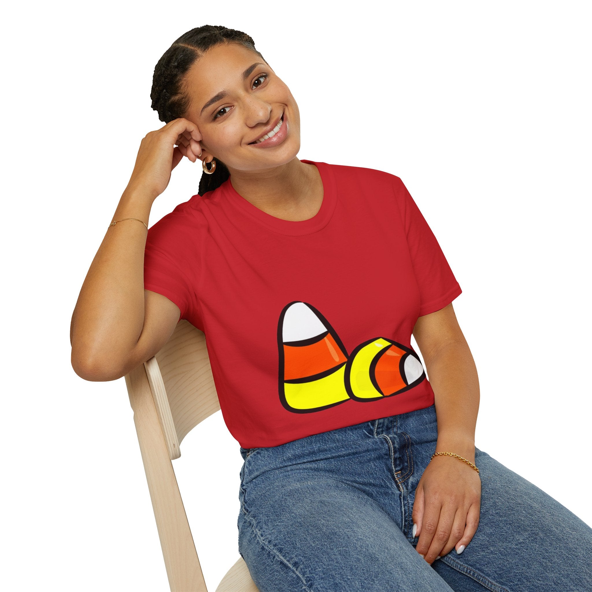Halloween Candy Corn Unisex Softstyle T-Shirt