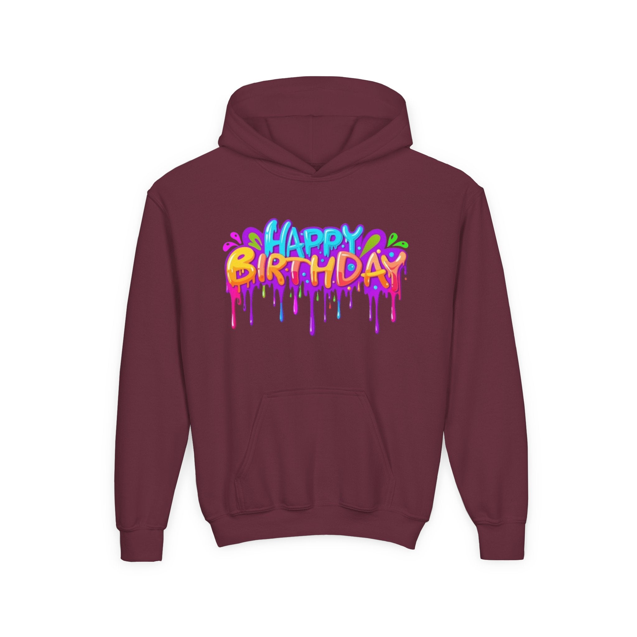 Happy Birthday Youth Heavy Blend Hoodie Personalize It!
