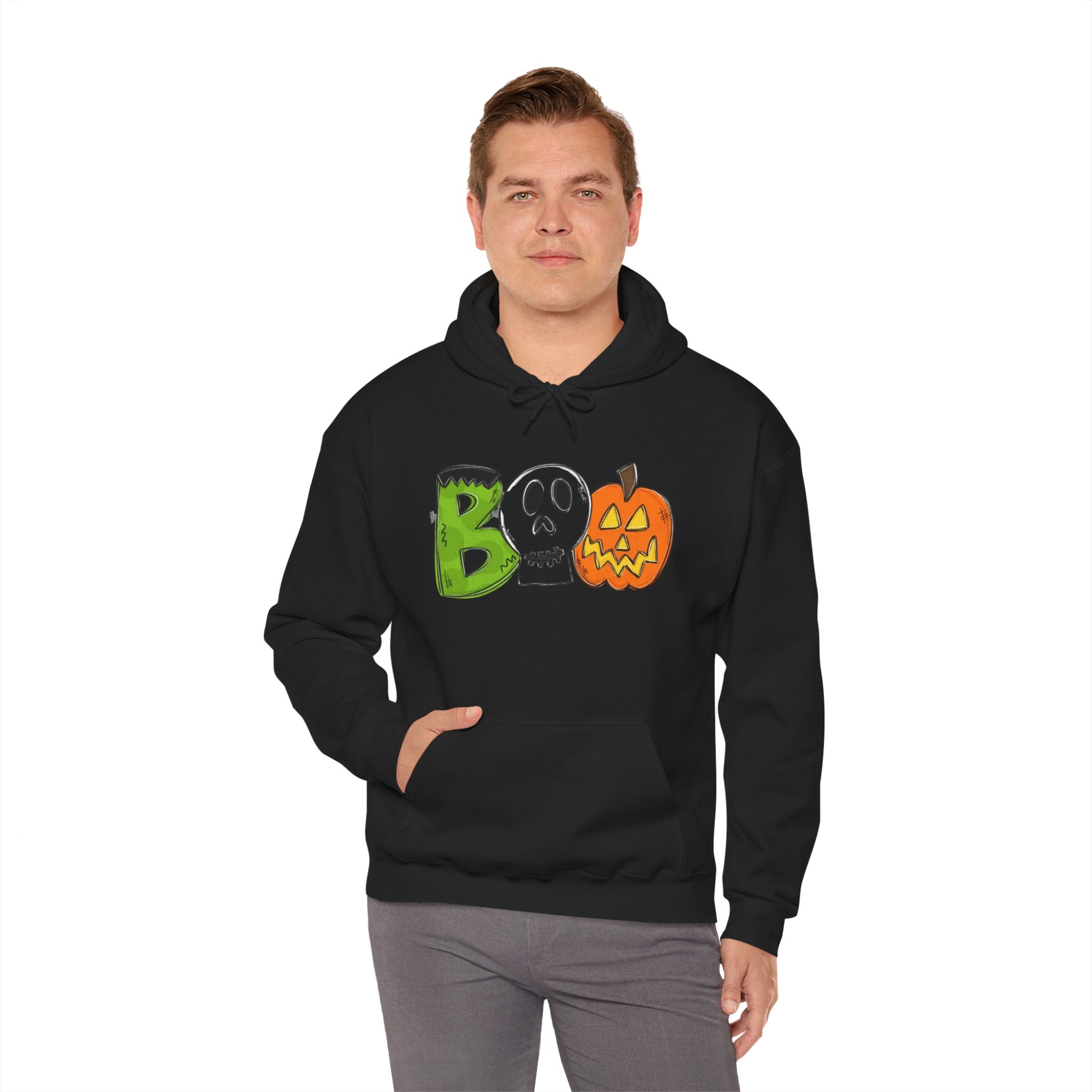 Halloween Boo Unisex Heavy Blend™ Hooded Sweatshirt