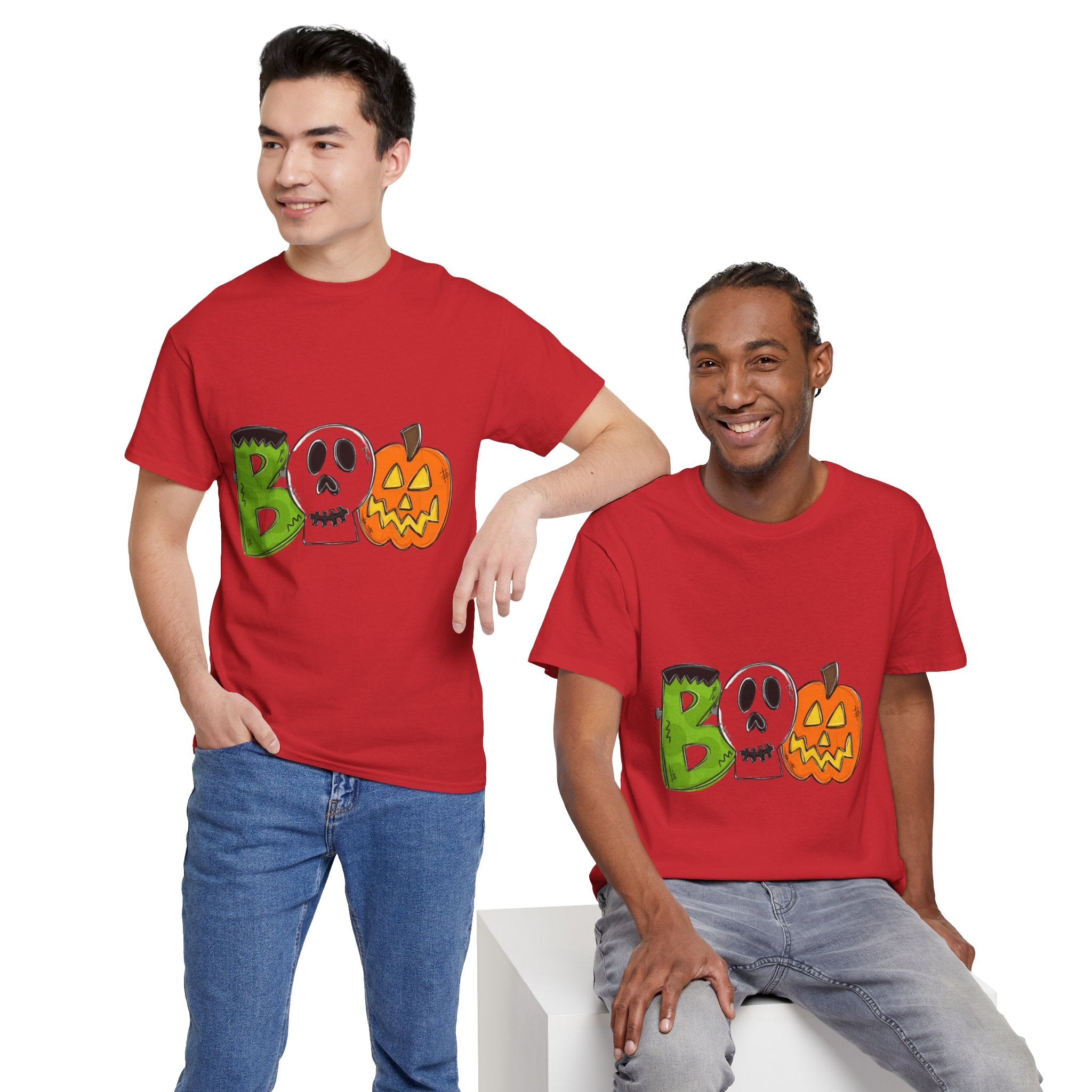 Halloween BOO Unisex Heavy Cotton T-Shirt