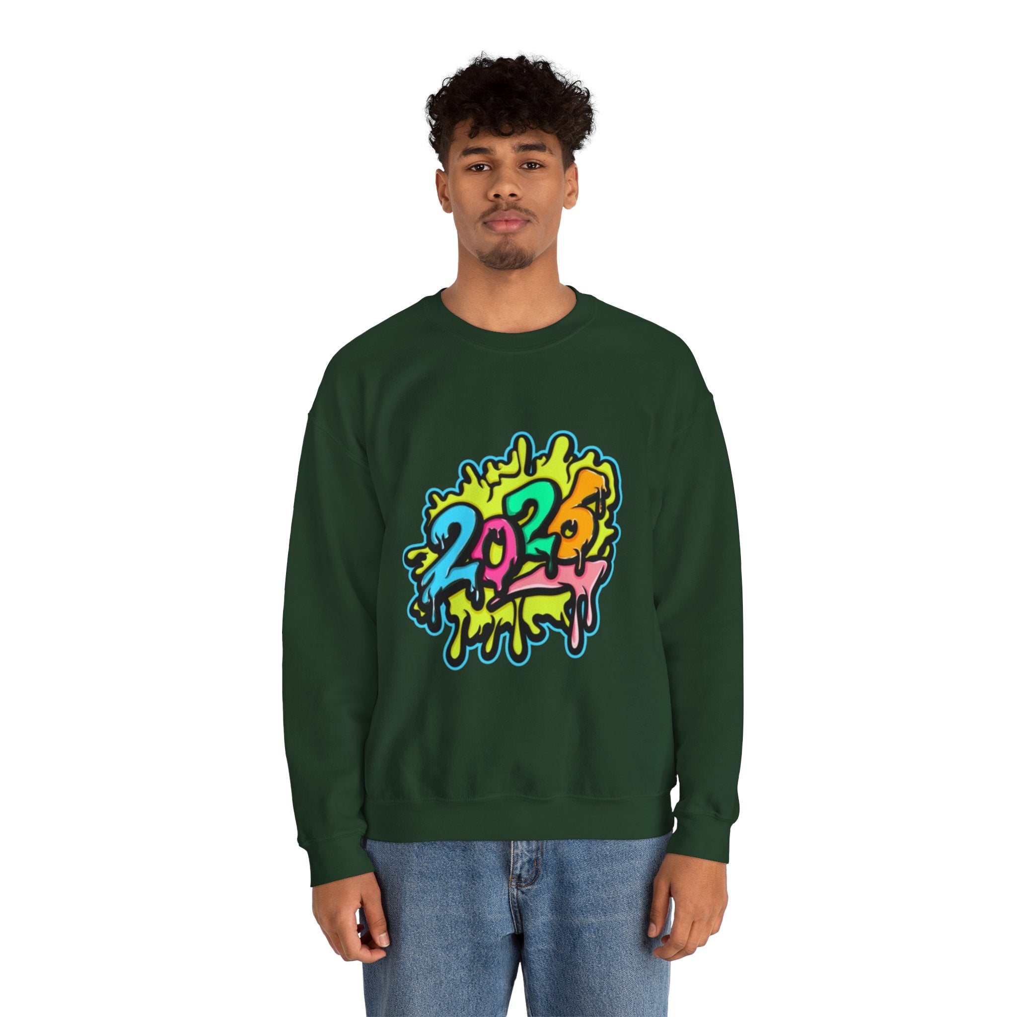 2026 Colorful Drip Design Unisex Sweatshirt