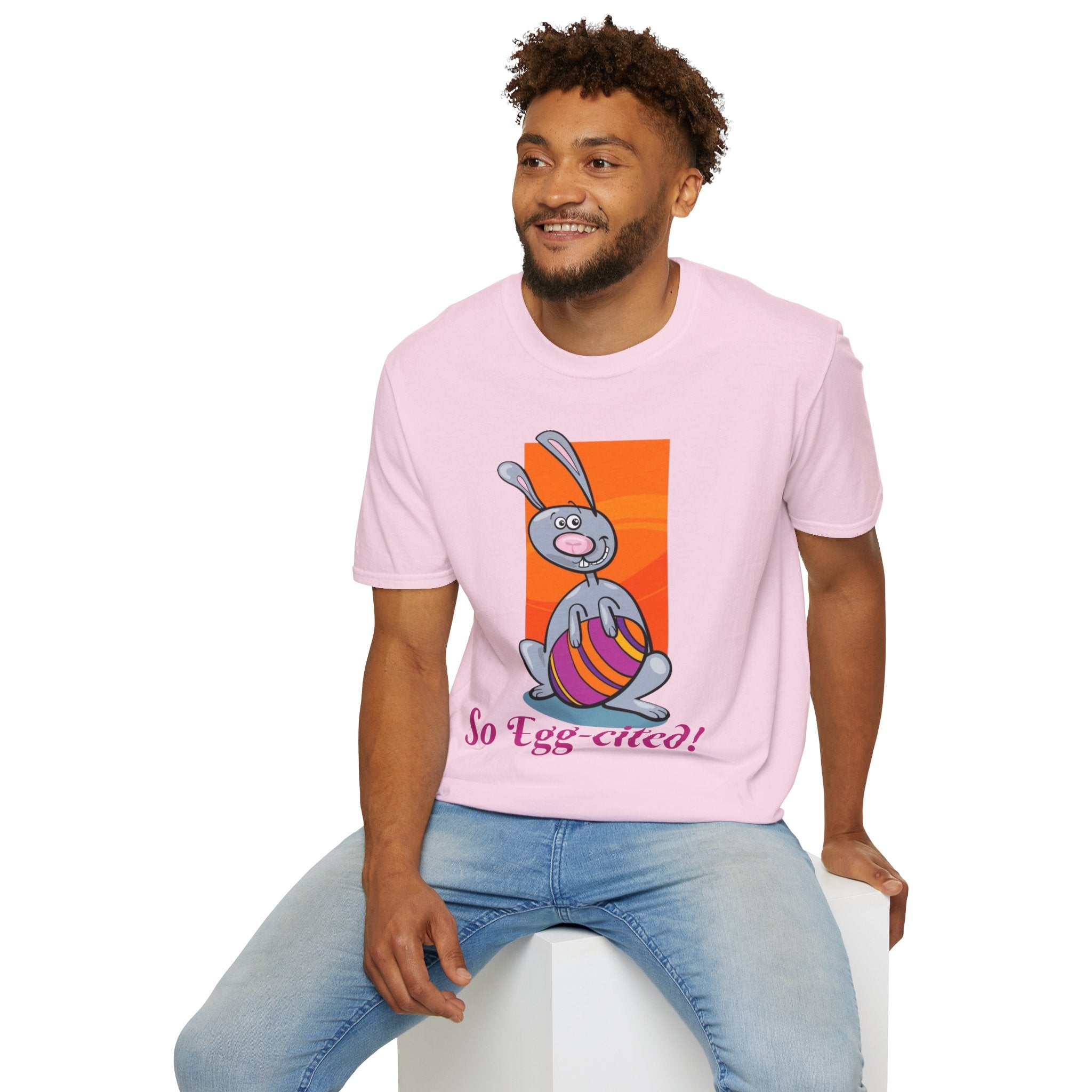 So Egg-cited Bunny Unisex Softstyle T-Shirt