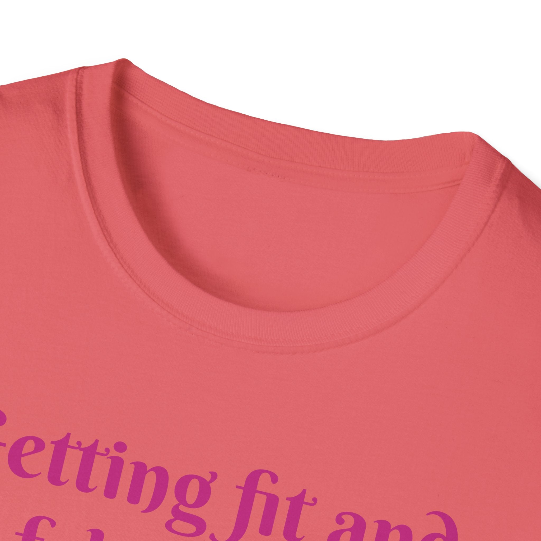 Getting Fit And Fabulous, One Lift At A Time! Unicorn Unisex T-Shirt